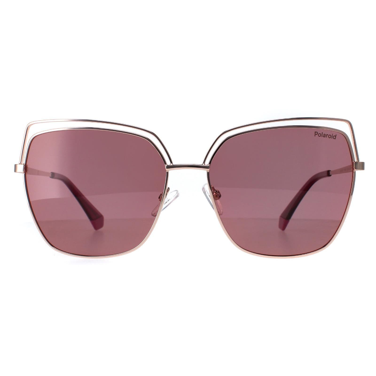 Square Gold Copper Pink Polarized PLD 4093/S