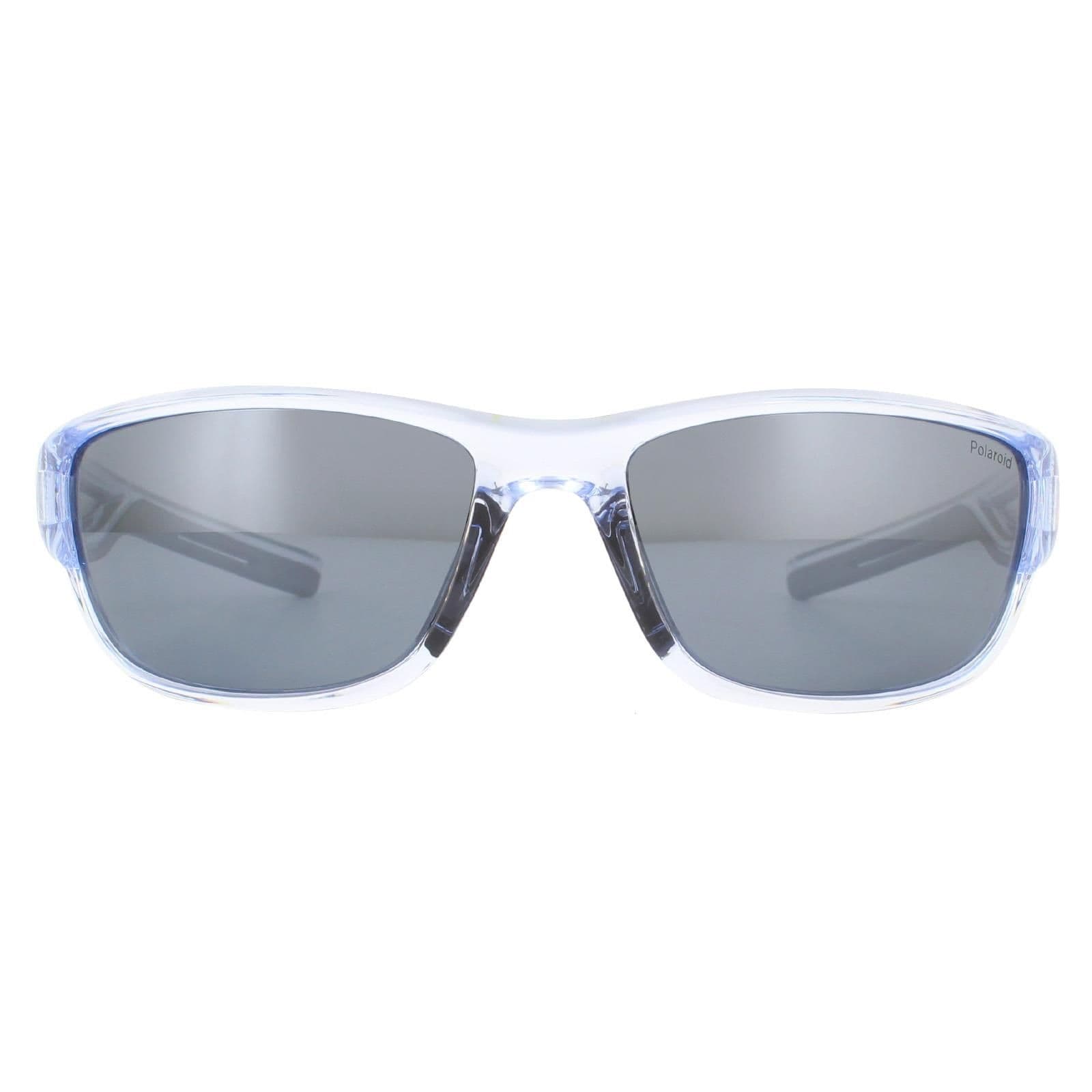 Sport Sport Crsytal Black Grey Silver Mirror Polarized Sunglasses