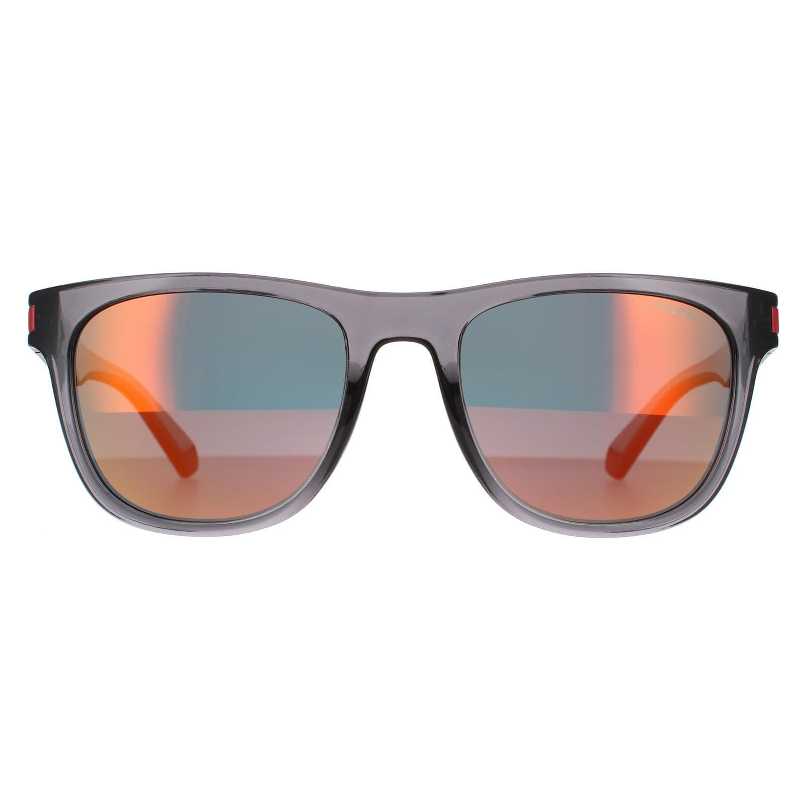 Square Grey Red Red Mirror Polarized