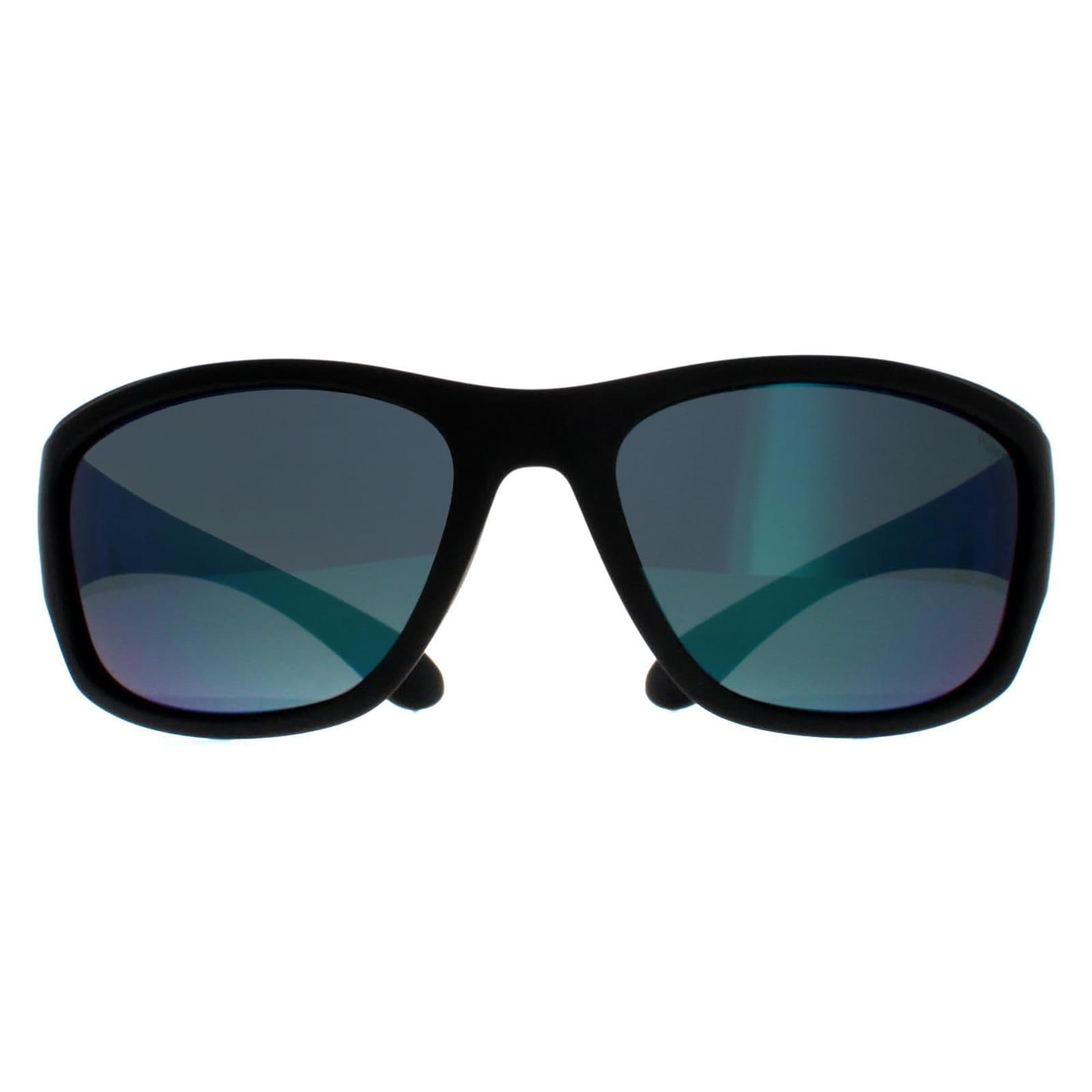 Wrap Matte Black Green Mirror Polarized PLD 7005/S