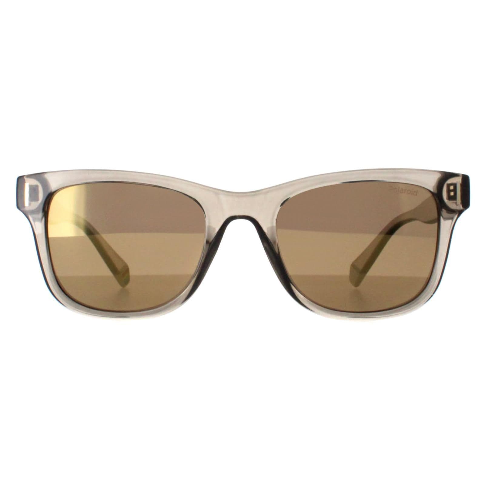 Rectangle Beige Grey Gold Mirror Polarized PLD 6206/S