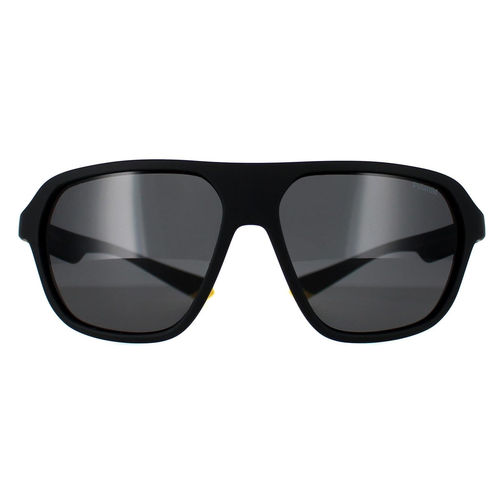 Rectangle Matte Black Yellow Grey Polarized PLD 2152/S
