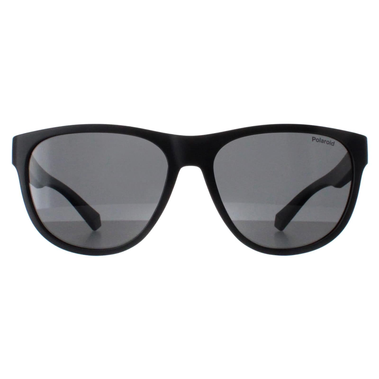 Round Matte Black Grey Polarized PLD 2156/S