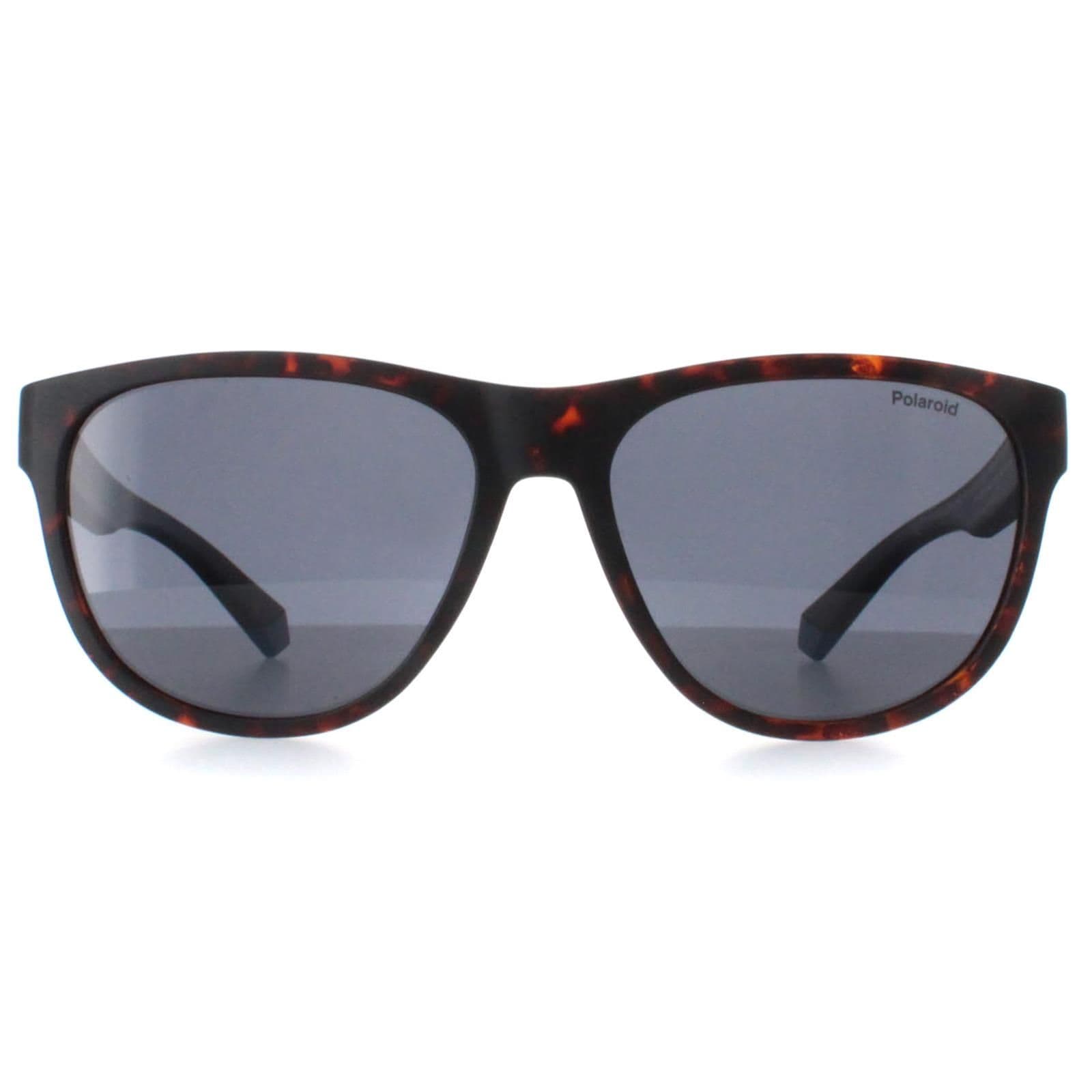 Round Matte Havana Blue Grey Polarized PLD 2156/S