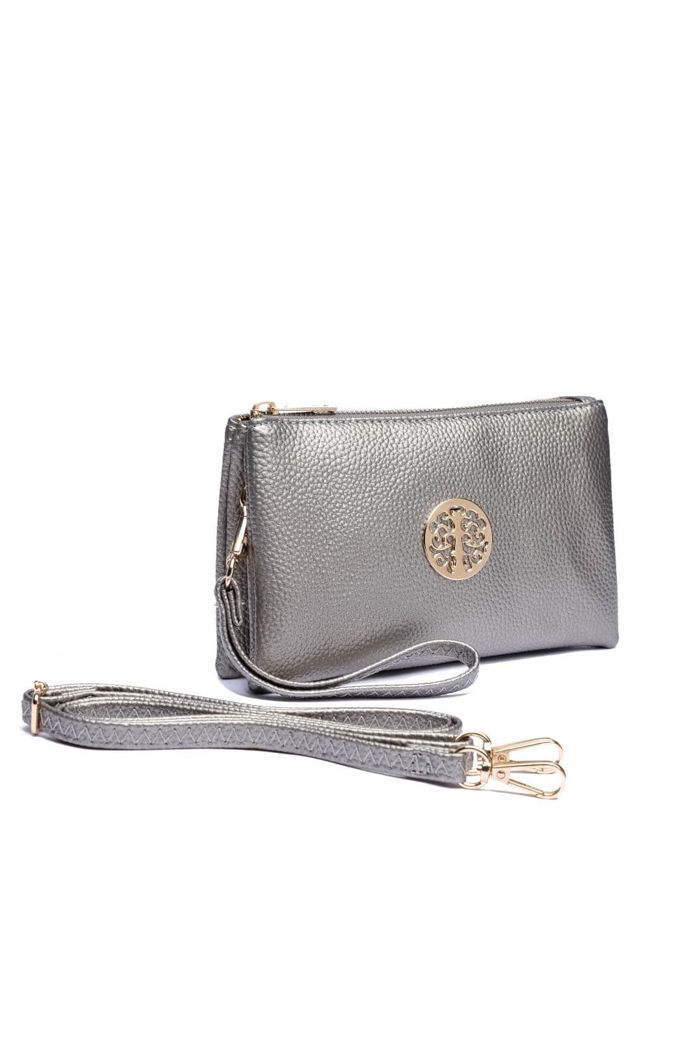 Clutch purse Metallic