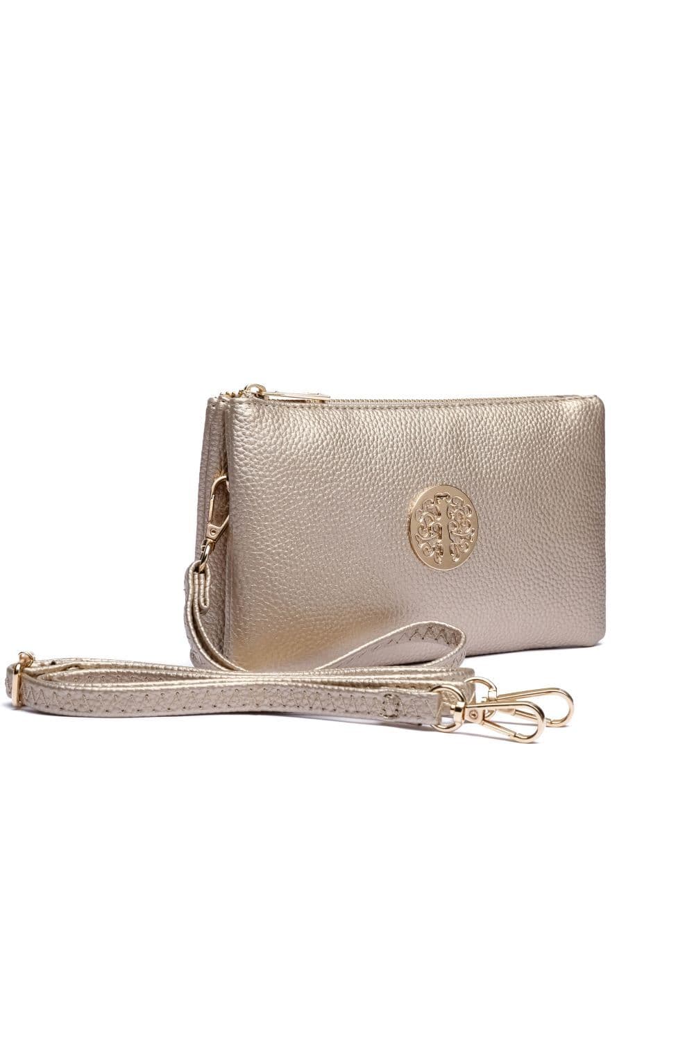 Clutch purse Metallic