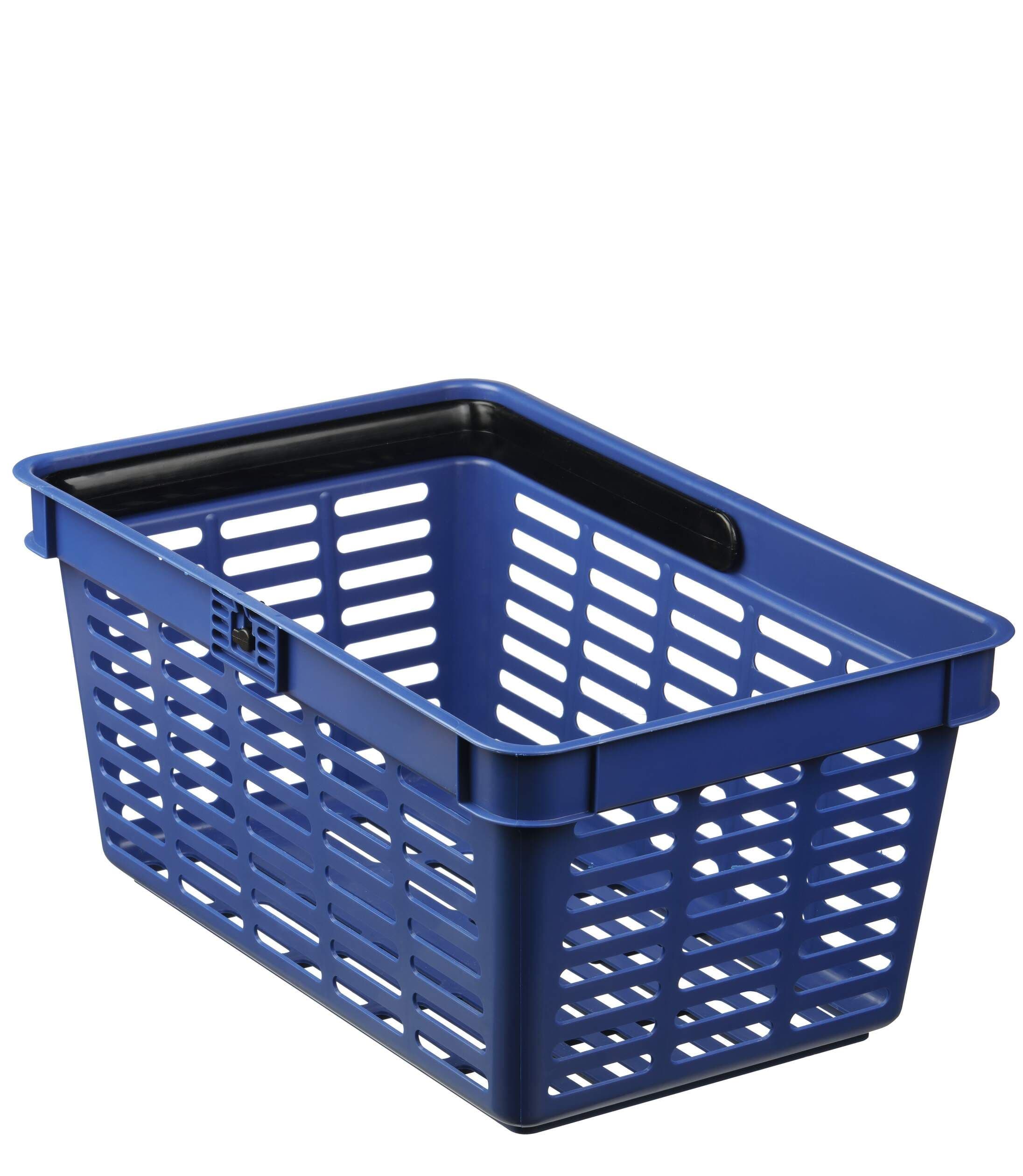 Erganomic Stackable Shopping Basket - 19 Litres - Blue