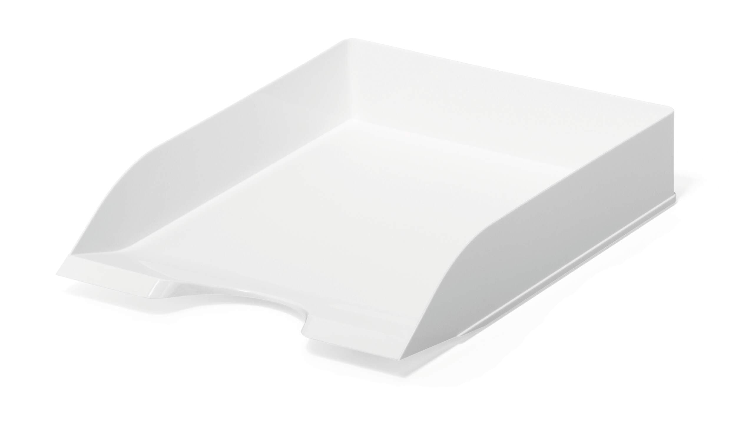 Stackable Letter Tray Document Organiser Paper File - A4+ White