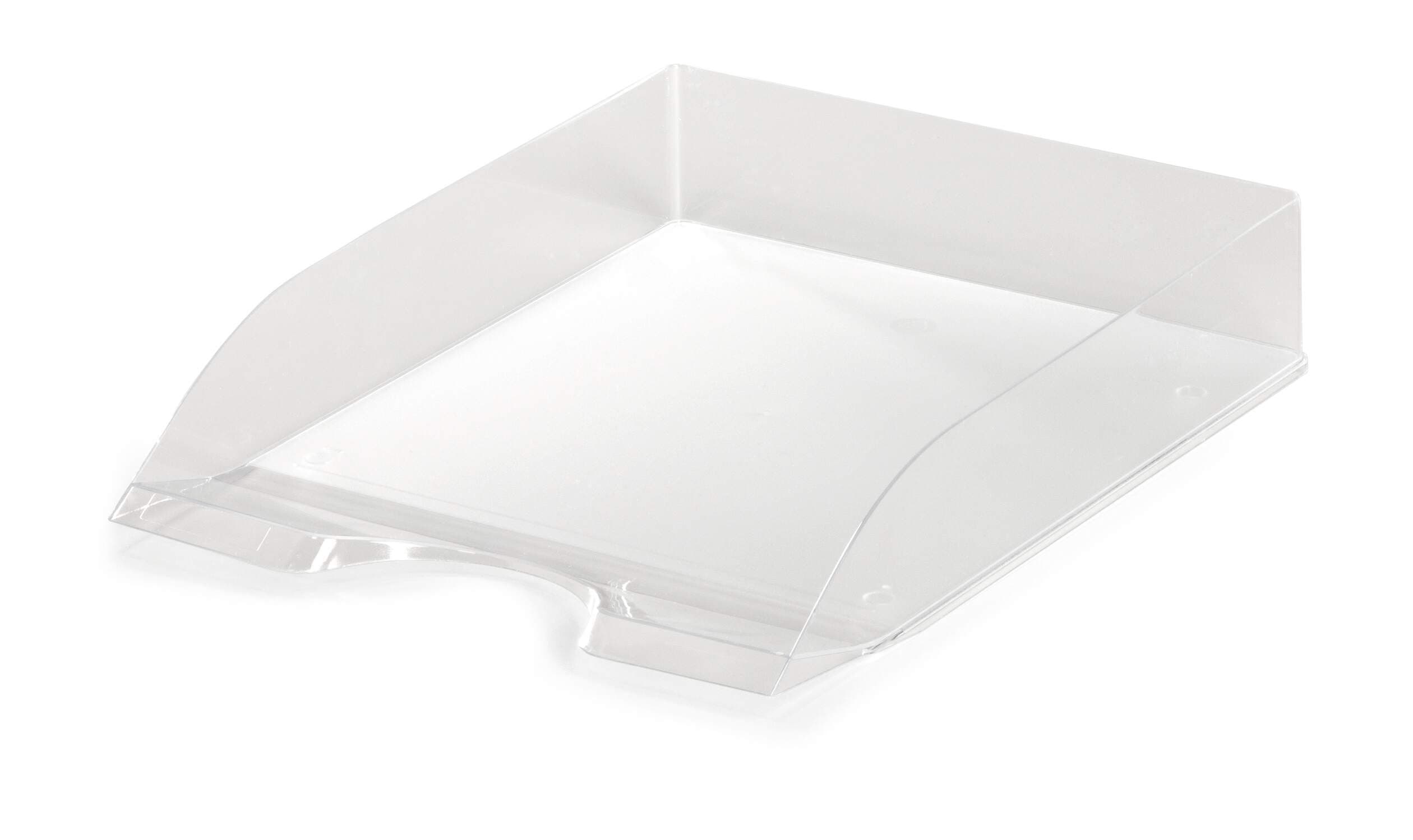 Clear Stackable Letter Tray Document Organiser Paper File - A4+