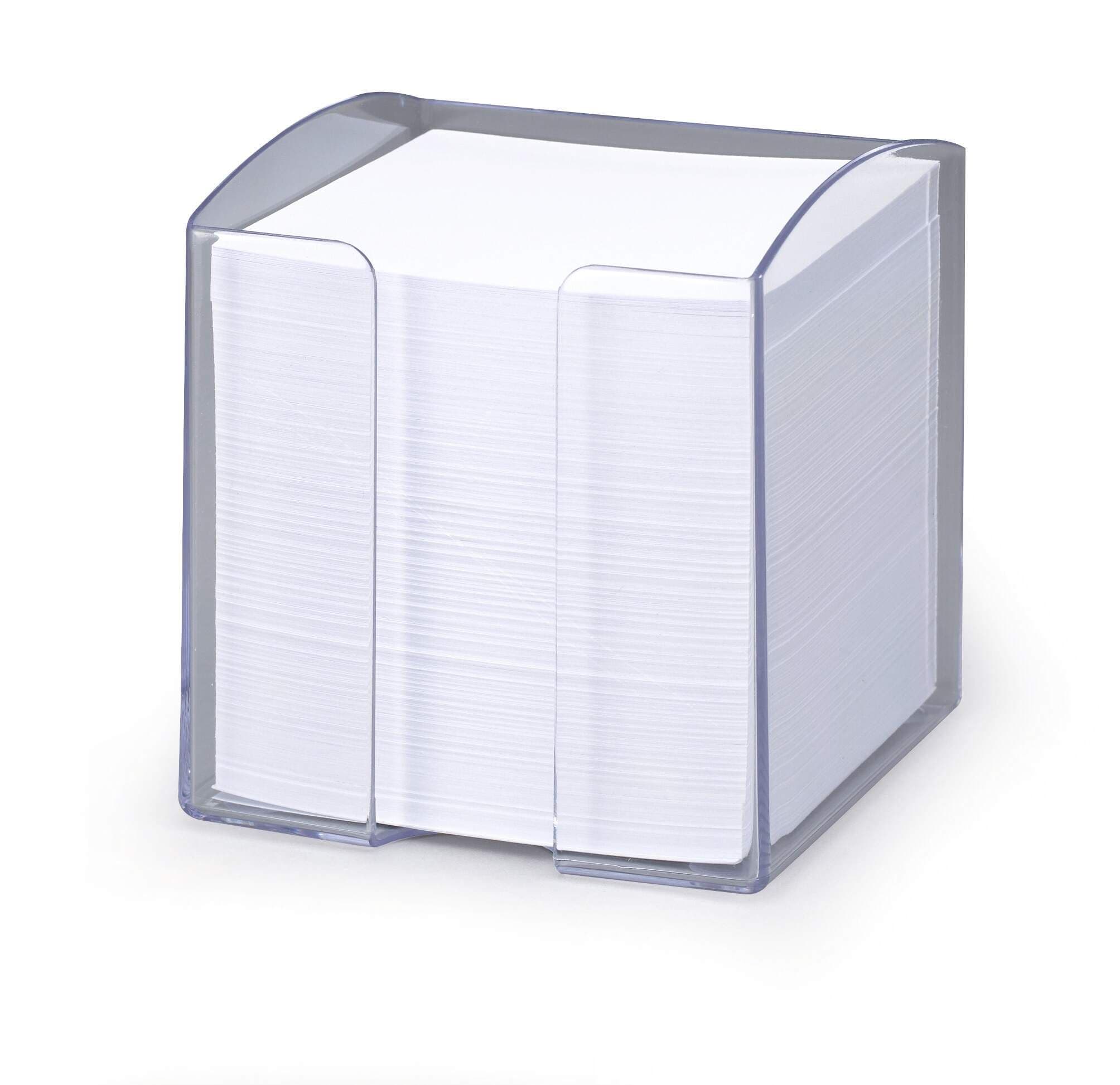 TREND 800 Sheet Note Box Transparent Memo Pad Cube - Clear