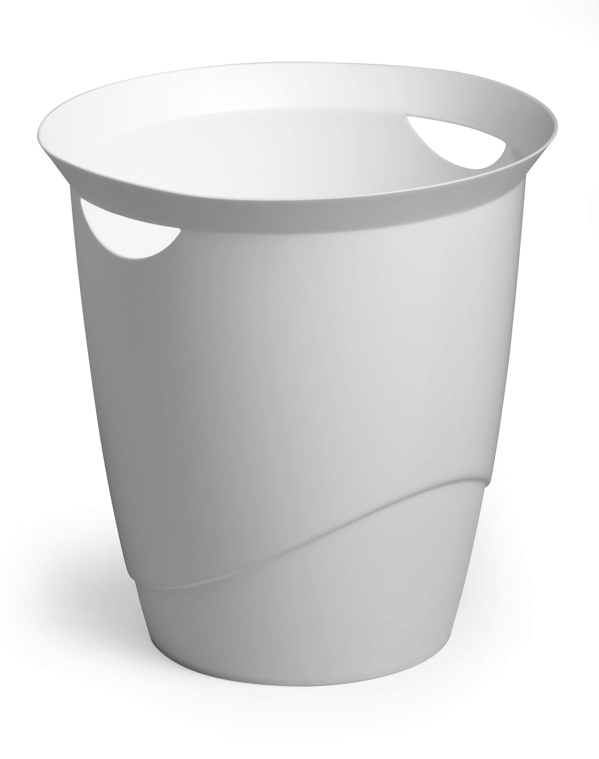 TREND Plastic Waste Recycling Bin - 16 Litre - White