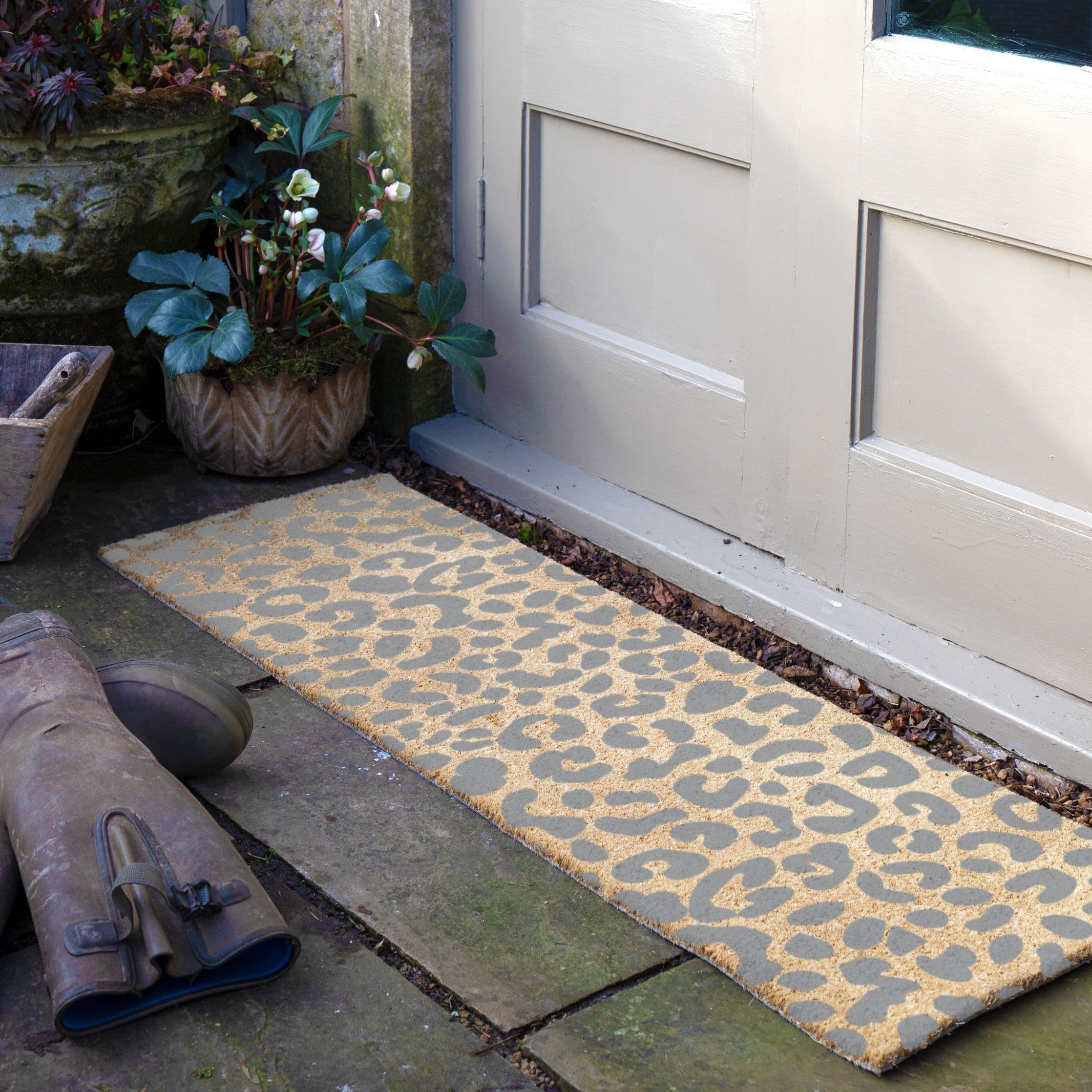 Leopard Print Patio Doormat