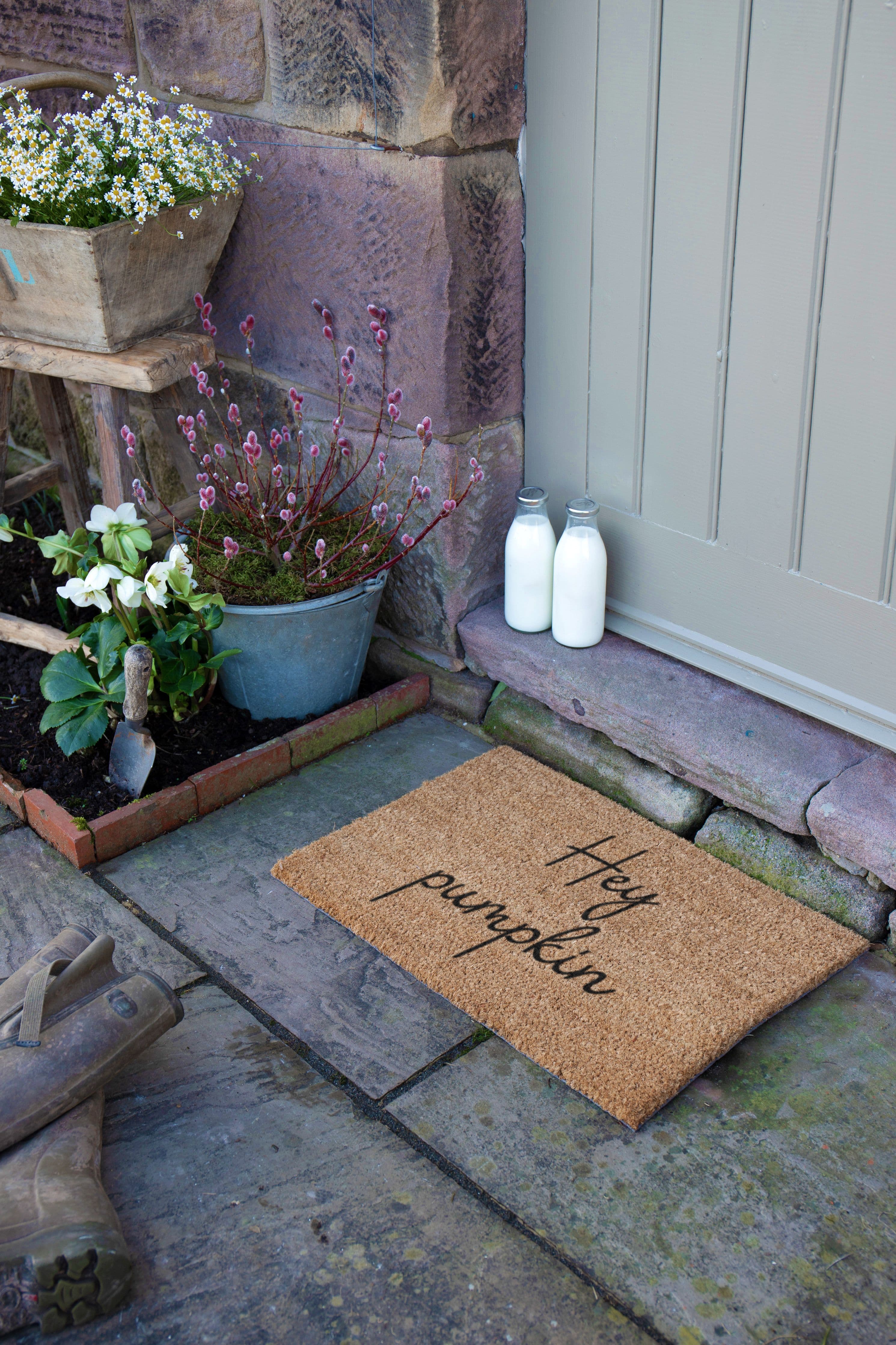 Hey Pumpkin Doormat