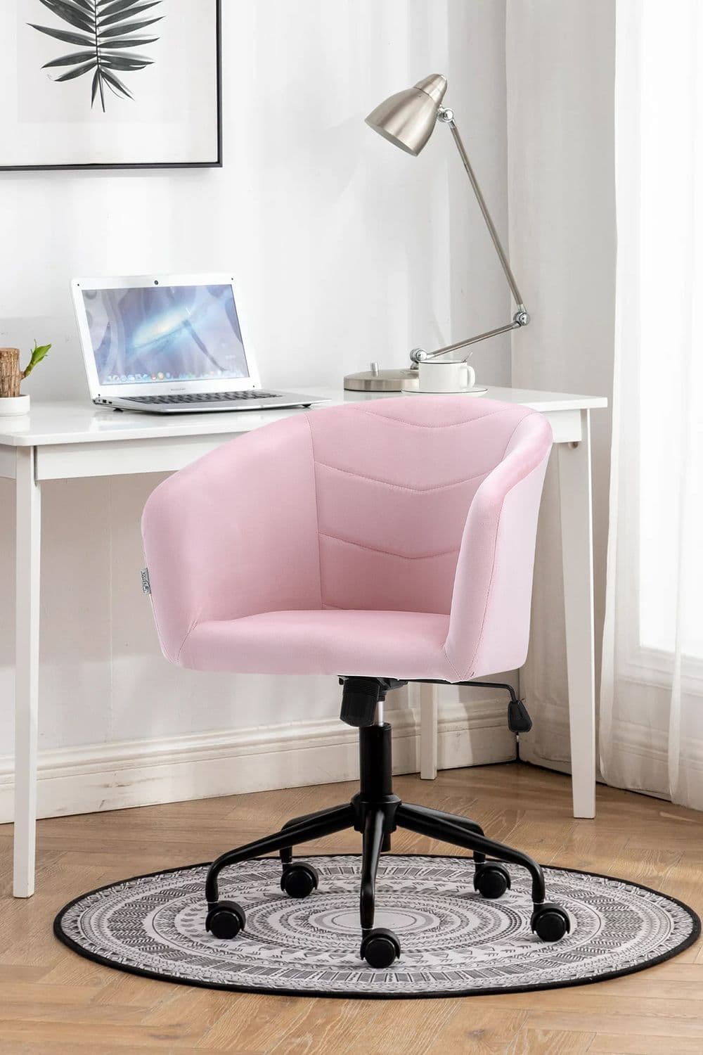 Velvet Swivel Office Task Chair