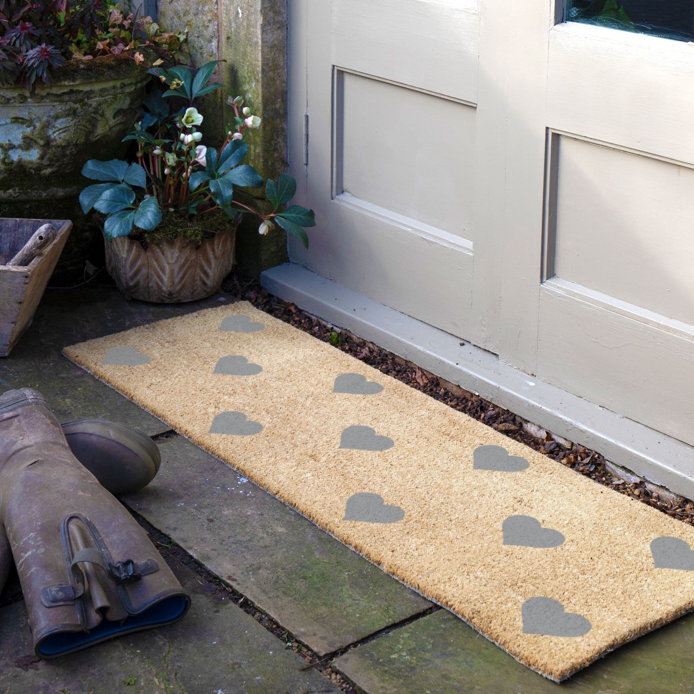 Hearts Patio Doormat