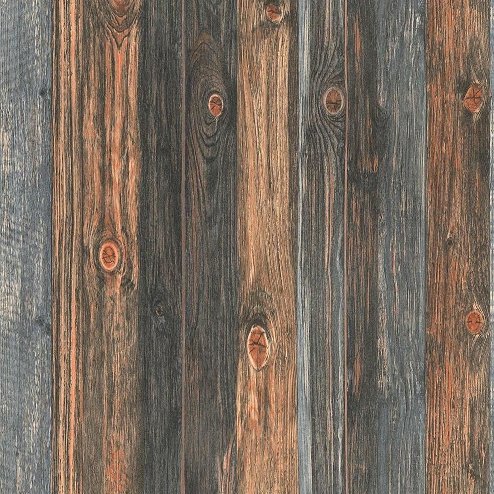 Wood N Wooden Beam Effect Textured Wallpaper