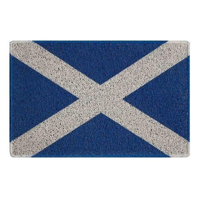 Spaghetti Saltire Flag Door Mat 60 x 40cm Scotland