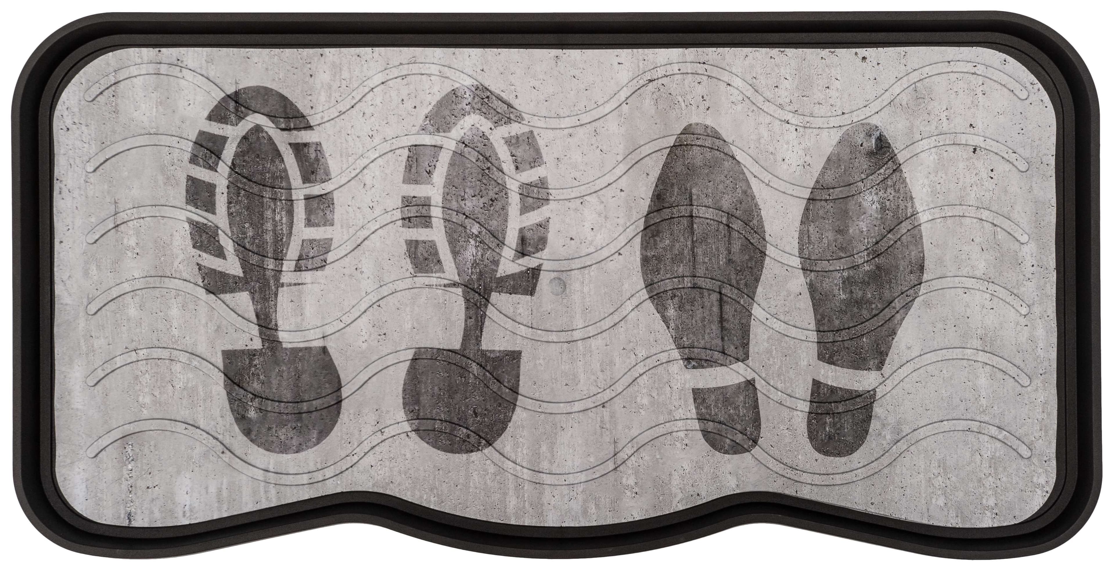 Heavy Duty Rubber Boot Tray 75 x 40cm Foot Print