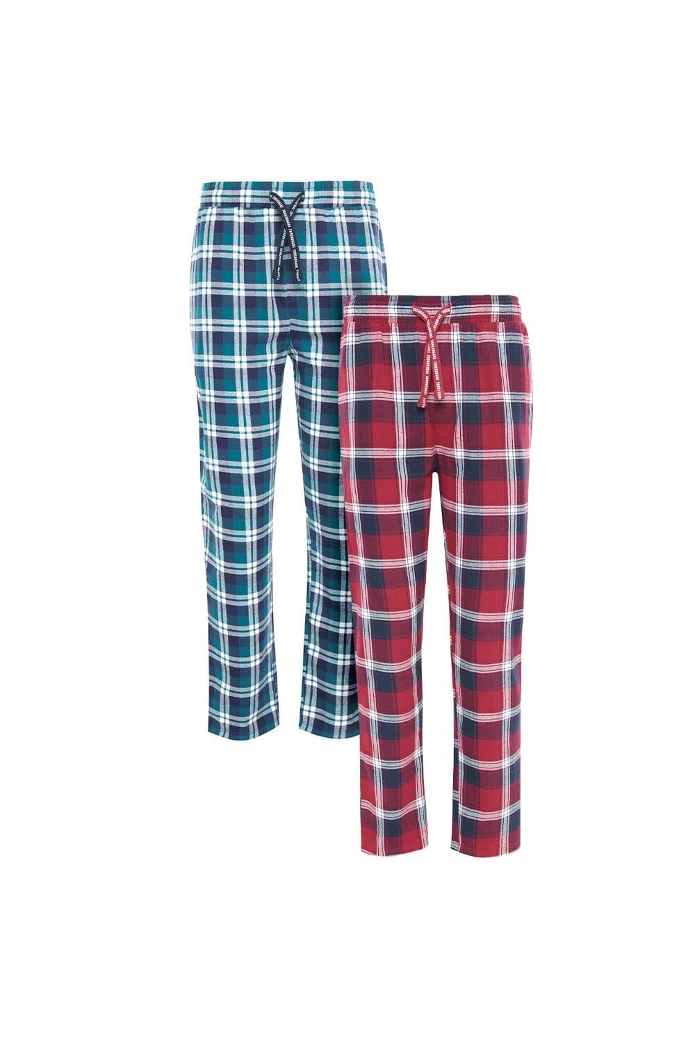 2 Pack Check Lowell Cotton Pyjama Trousers