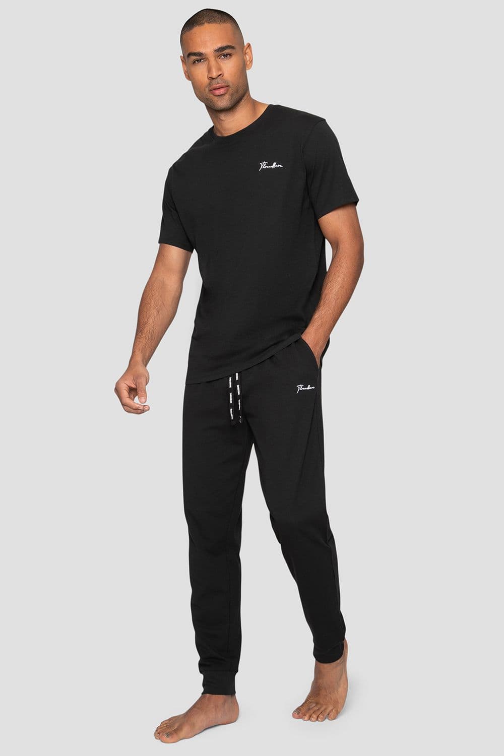Elton Cotton Blend Jersey Pyjama Set