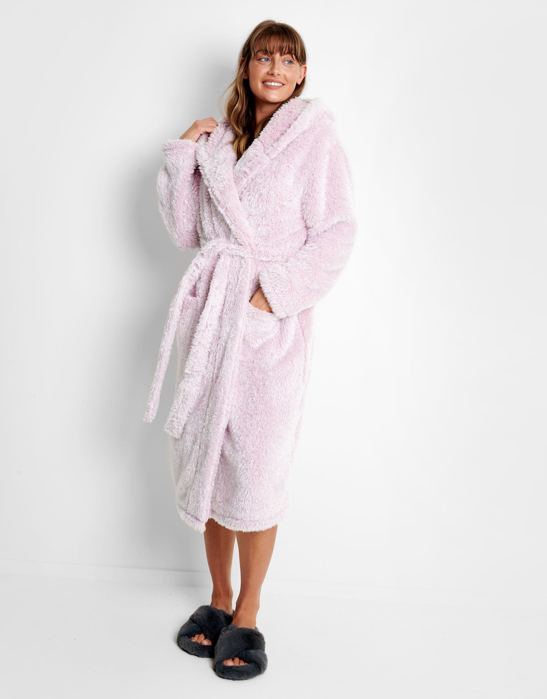Teddy Hooded Dressing Gown