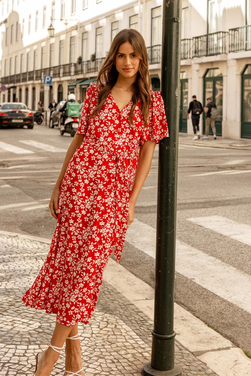Pastill Button Down Midi Dress