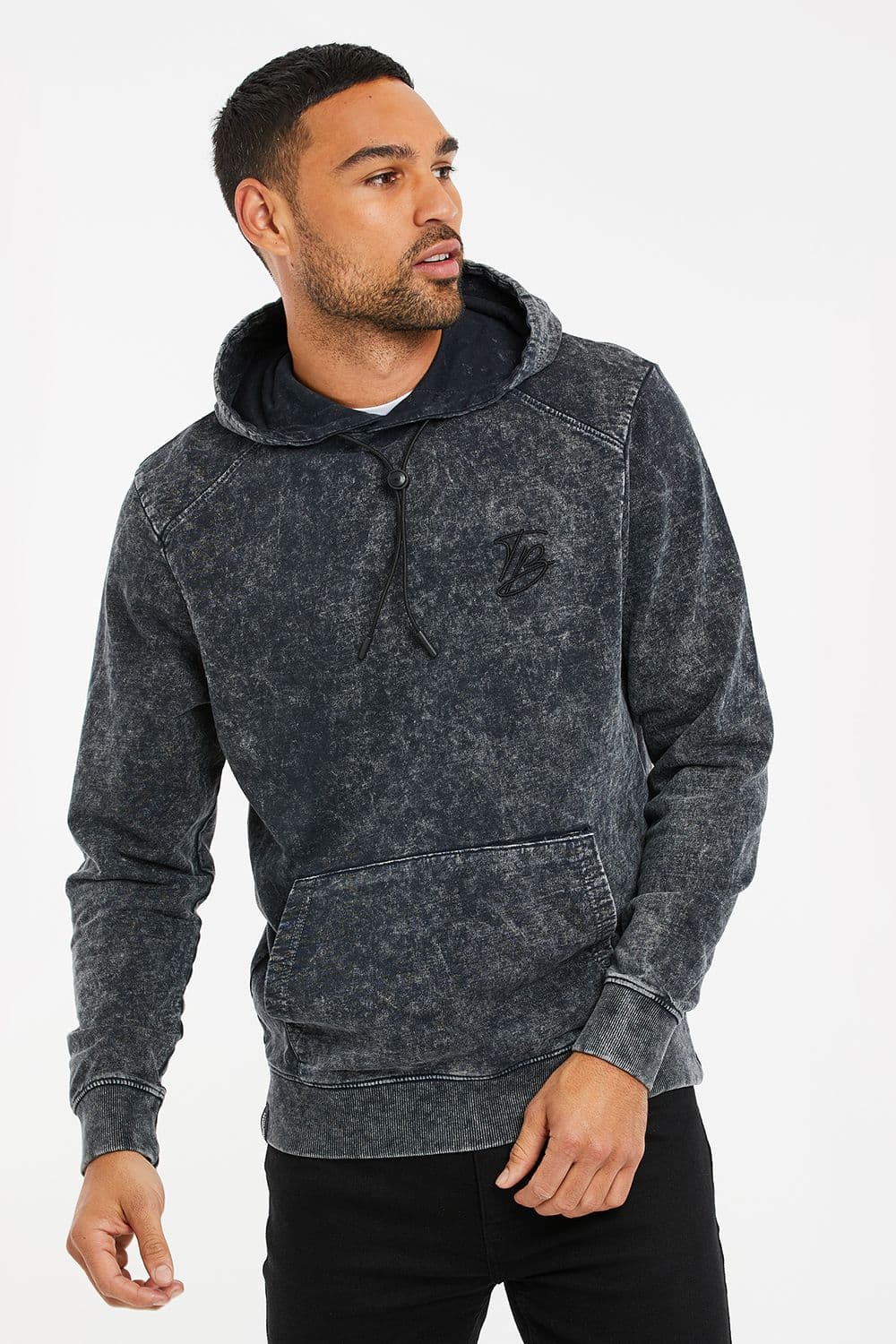 Newman Cotton Blend Acid Wash Hoody