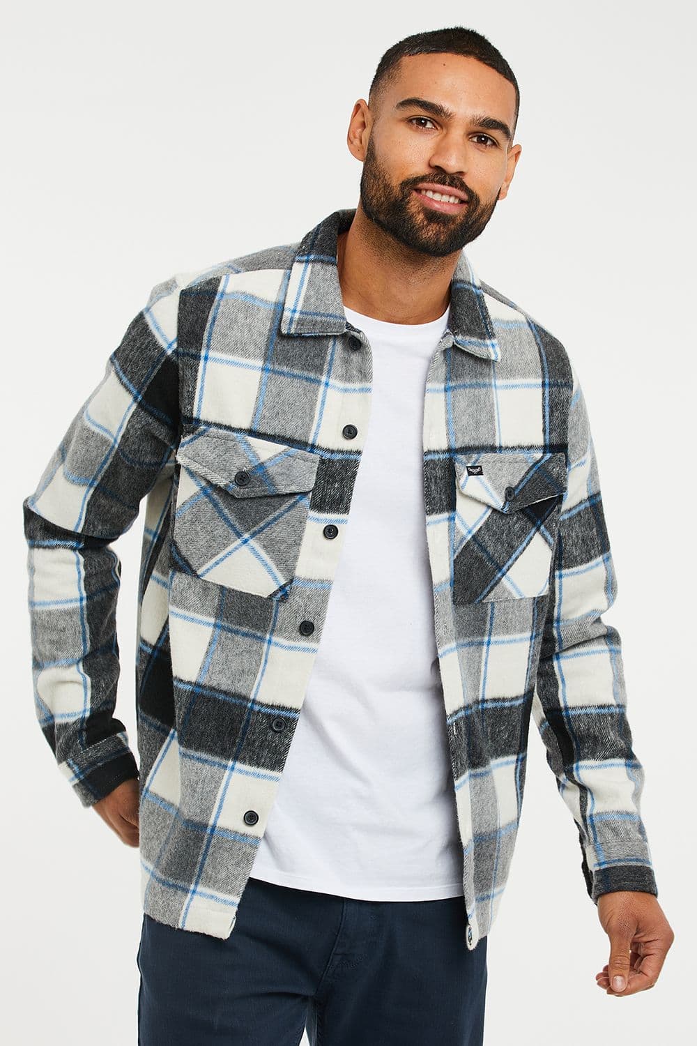 Checked Long Sleeve Saint Shacket