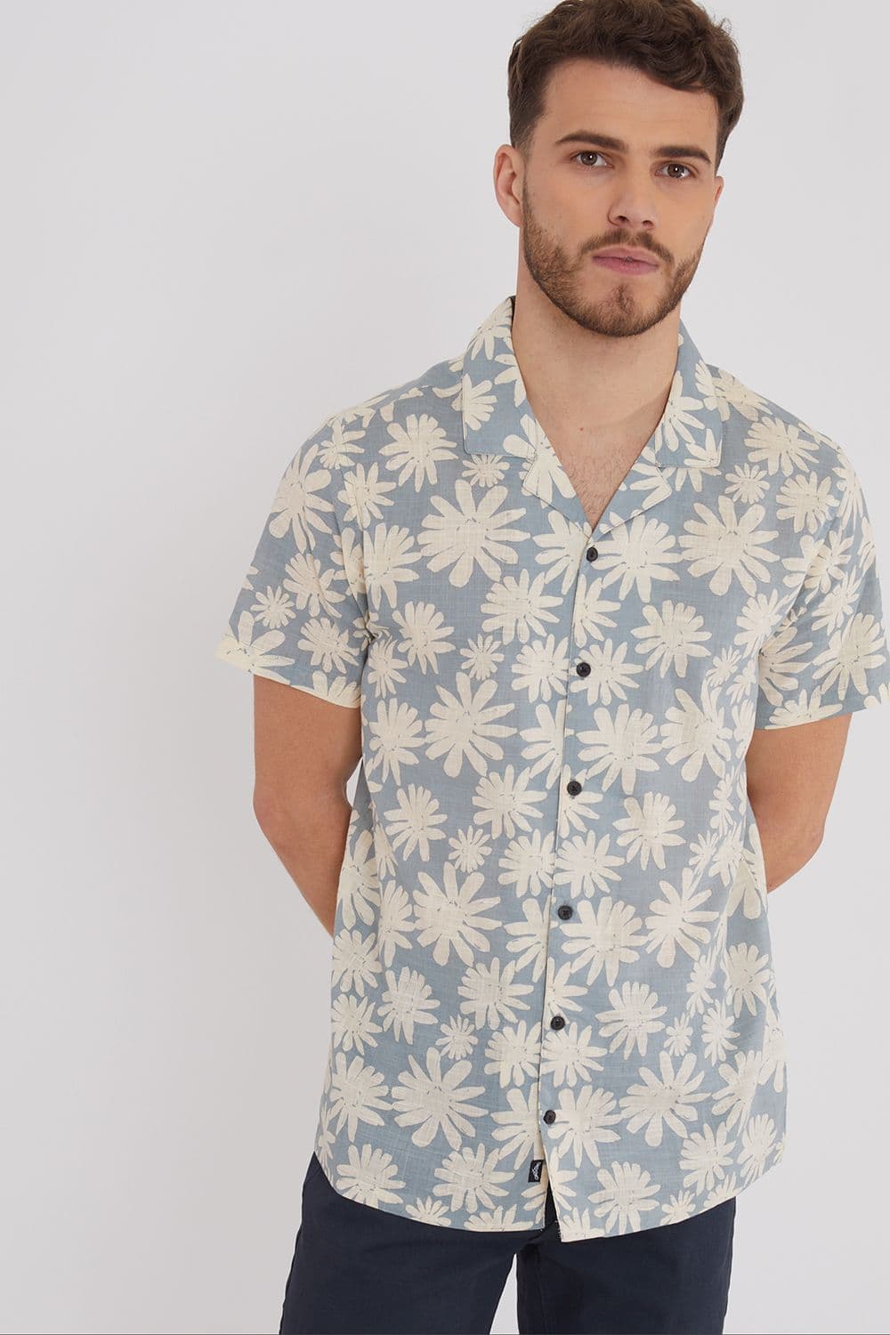 Northall Short Sleeve Floral Print Cotton Shirt