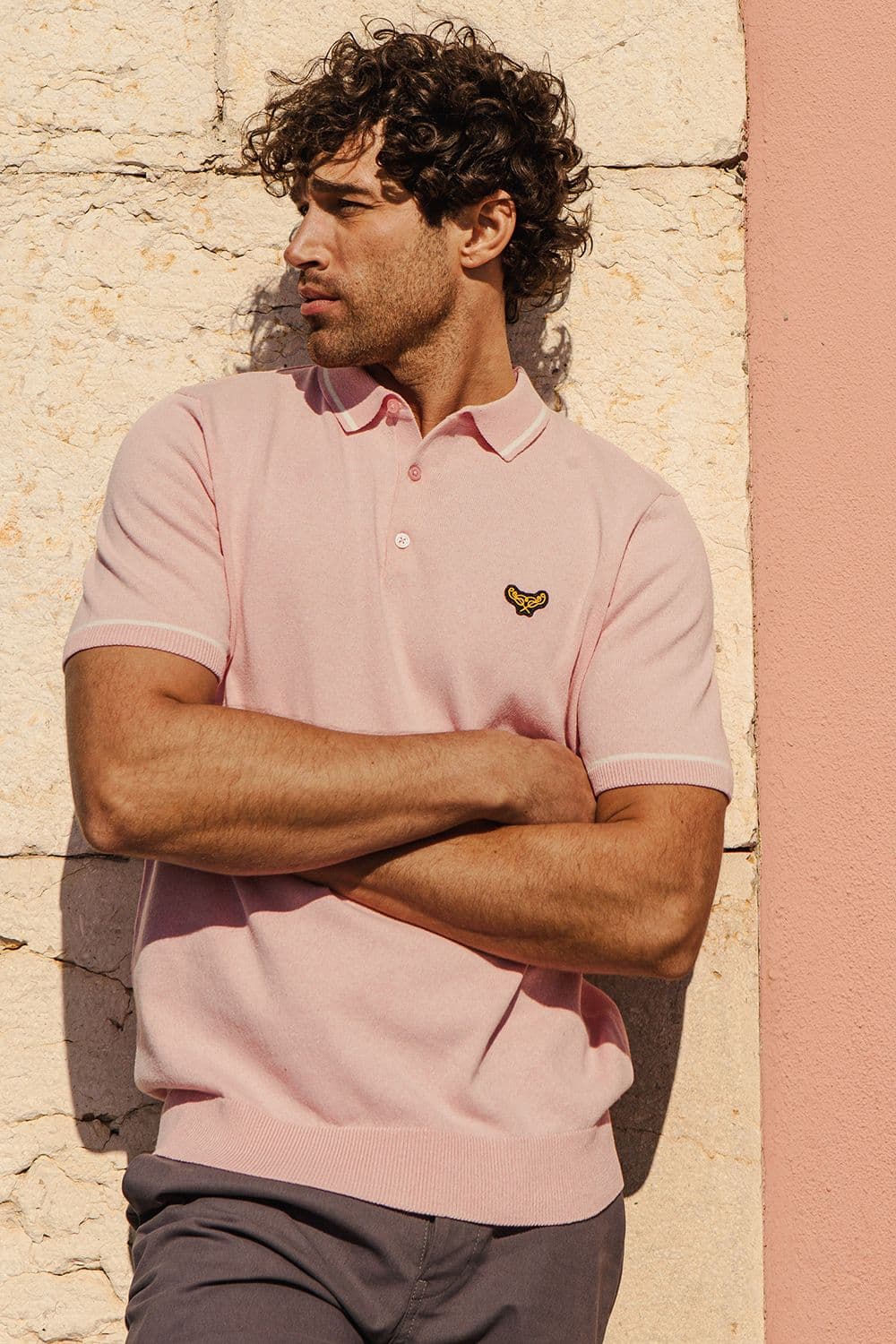 Clarendon Cotton Rich Short Sleeved Knitted Polo