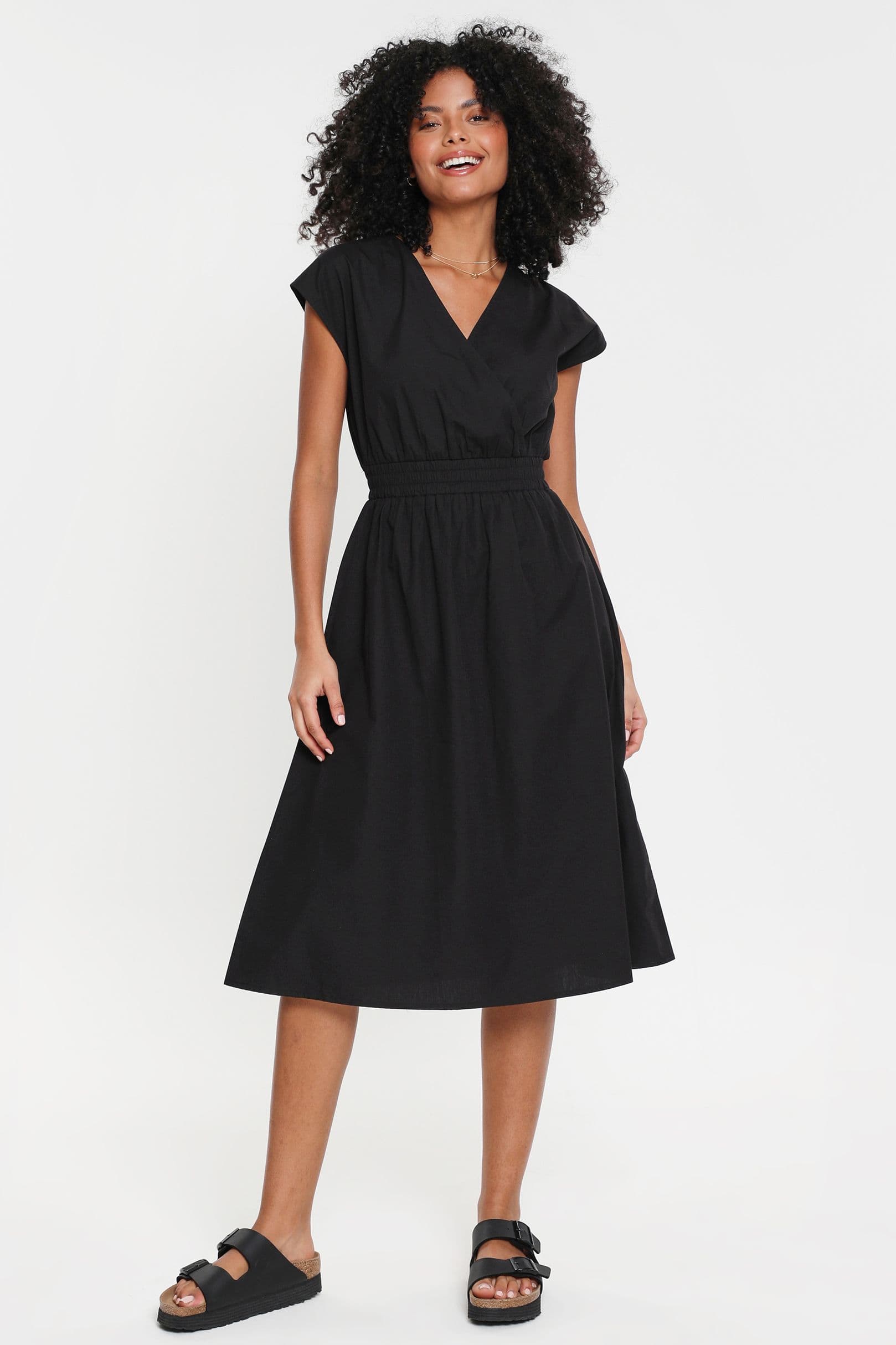 Cotton Poplin Ibiza Maxi Wrap Dress