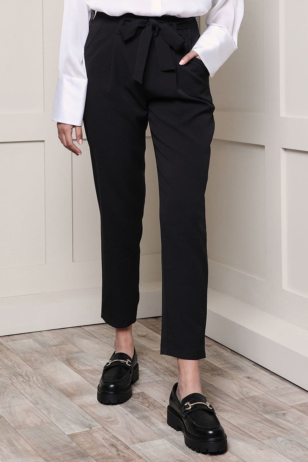 Nickel Paperbag Waist Trousers