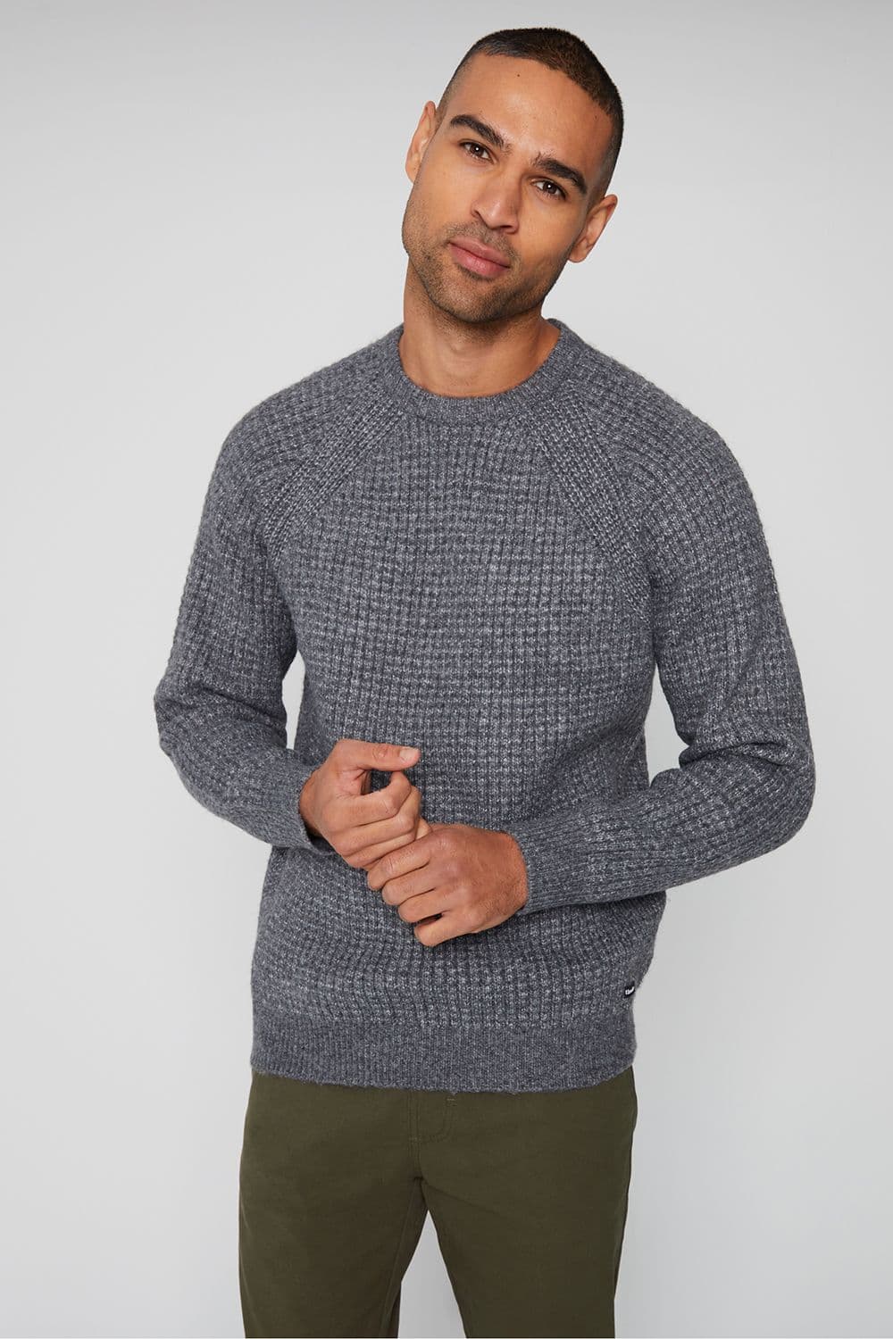 Brunton Waffle Knit Crew Neck Jumper