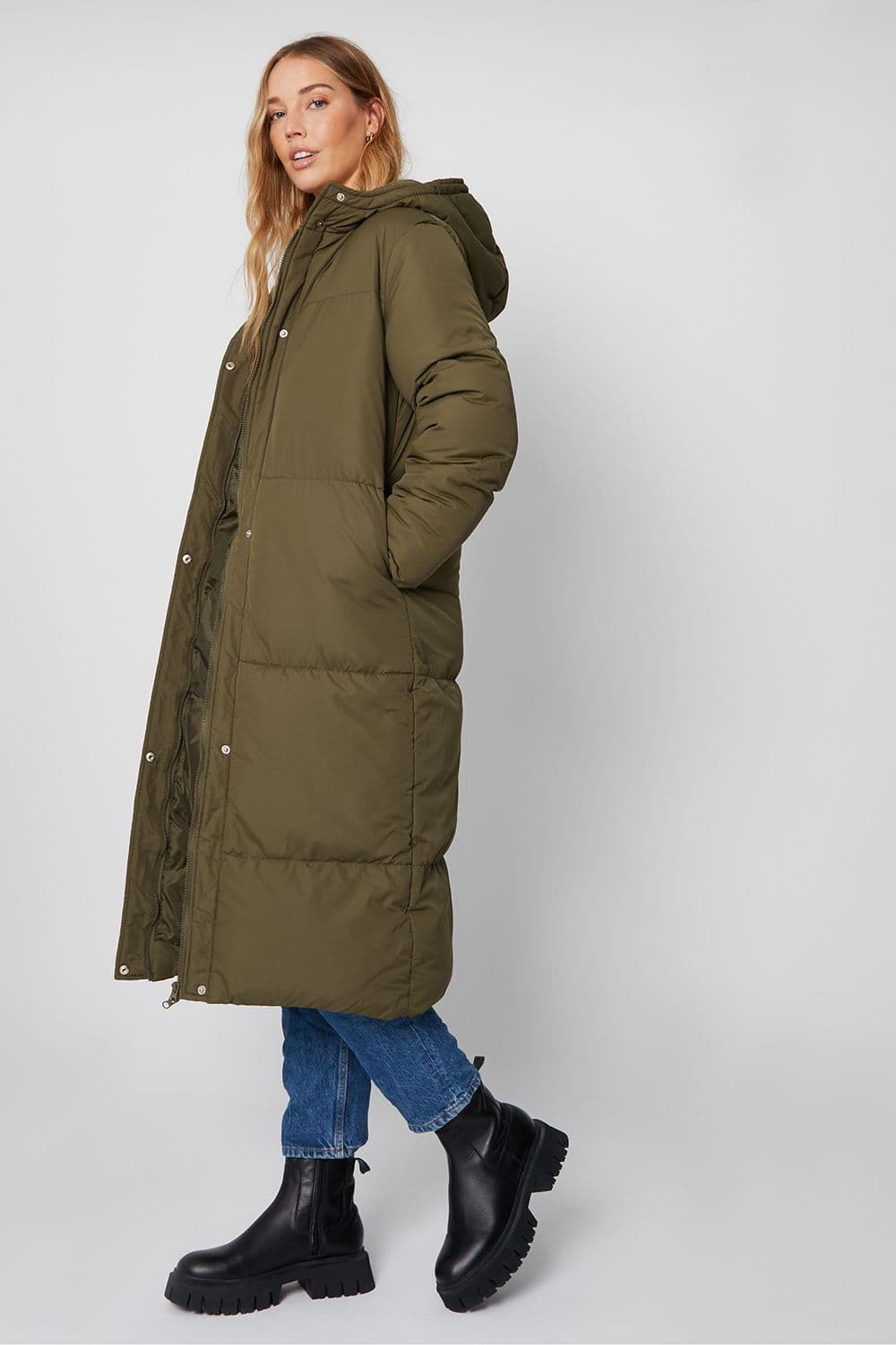 Curve Jodie Quilted Maxi Puffer Jacket