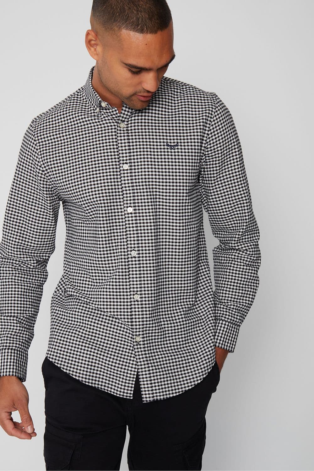 Luca Cotton Long Sleeve Check Shirt