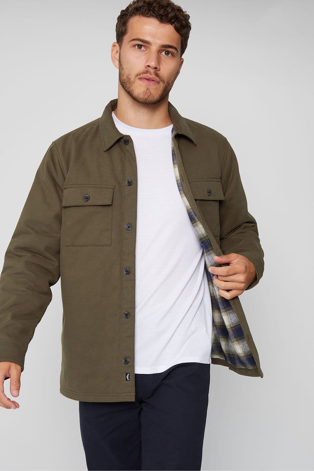 Grande Check Lined Cotton Shacket