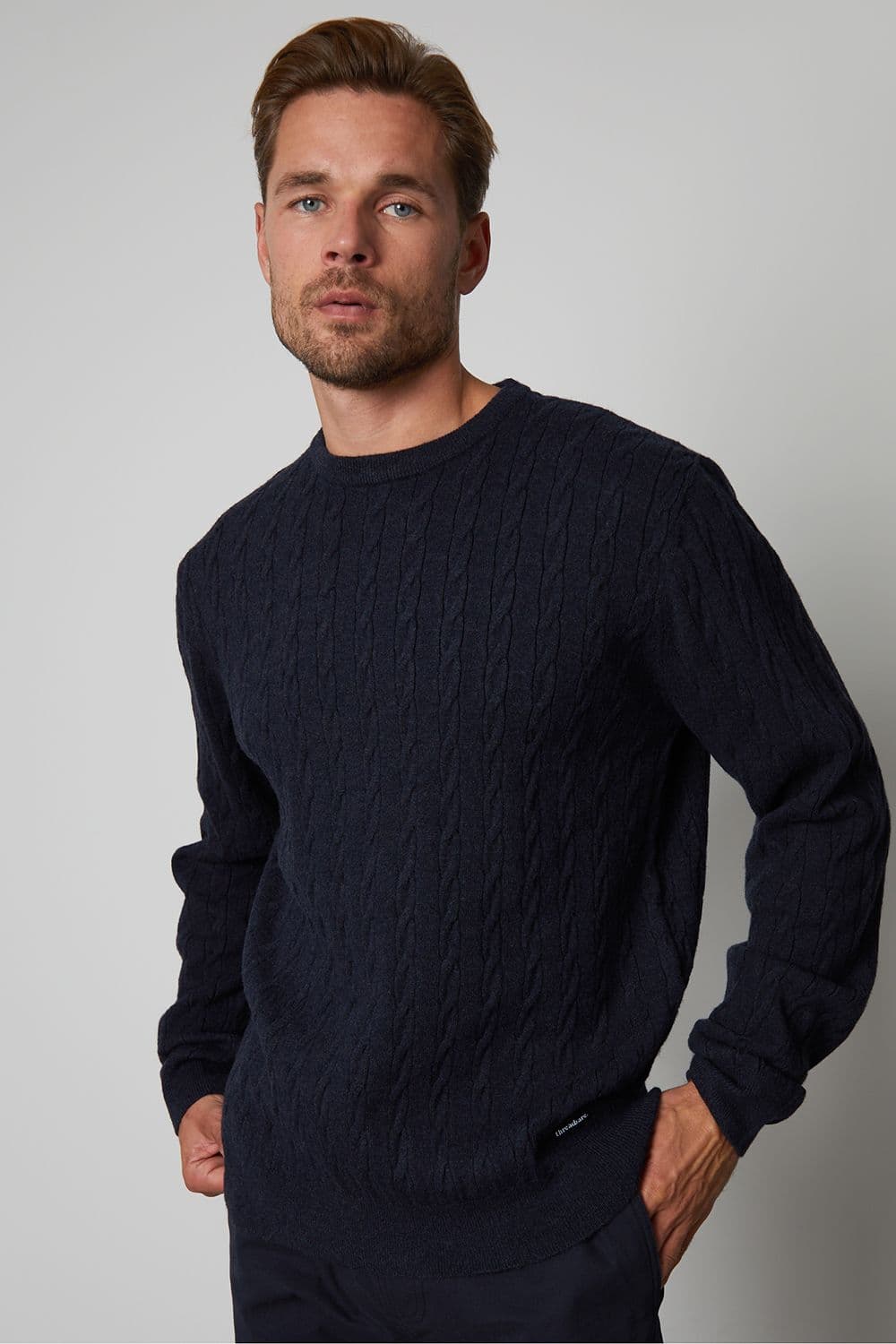 Wildcroft Cable Knit Crew Neck Jumper