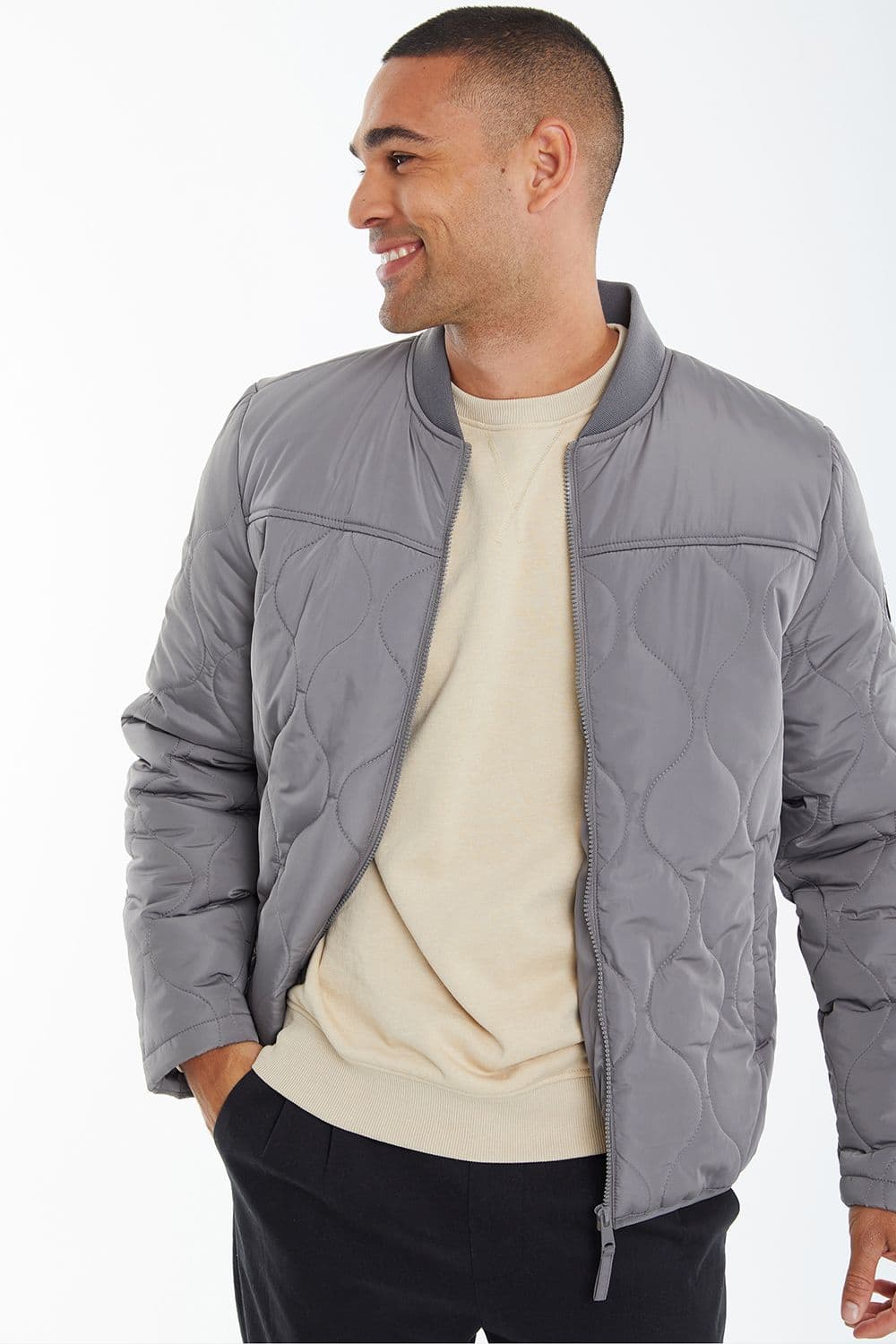 Harrisburg Onion Quilted Bomber Jacket