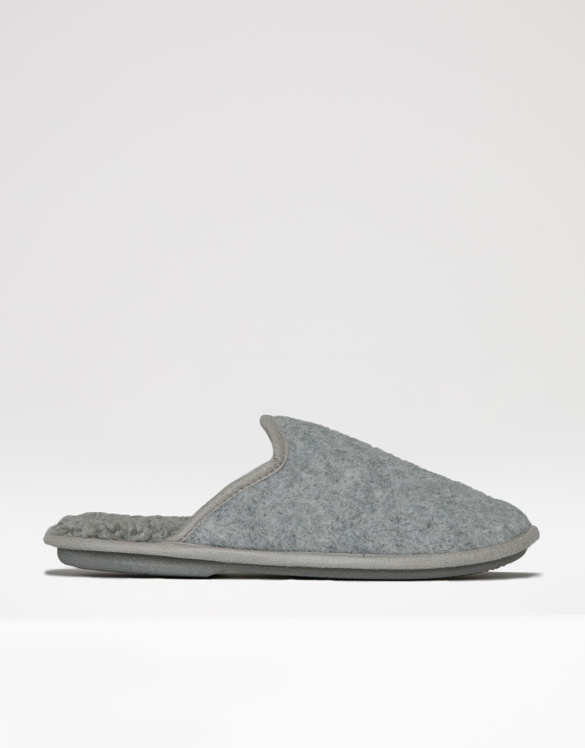 Event Borg Lined Felt Mule Slippers