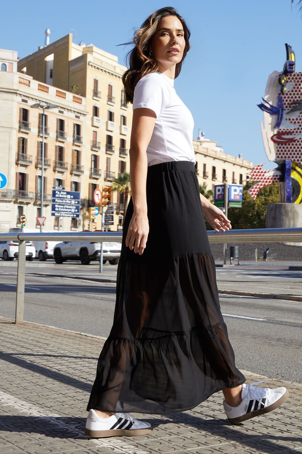 Alice Tiered Frill Maxi Skirt