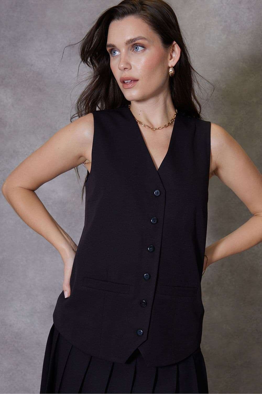 Kingdom Longline Fitted Tailored Waistcoat