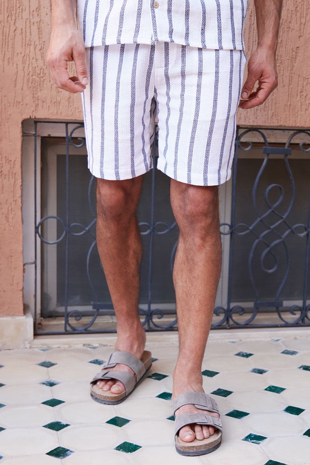 Moritz Cotton Blend Stripe Shorts
