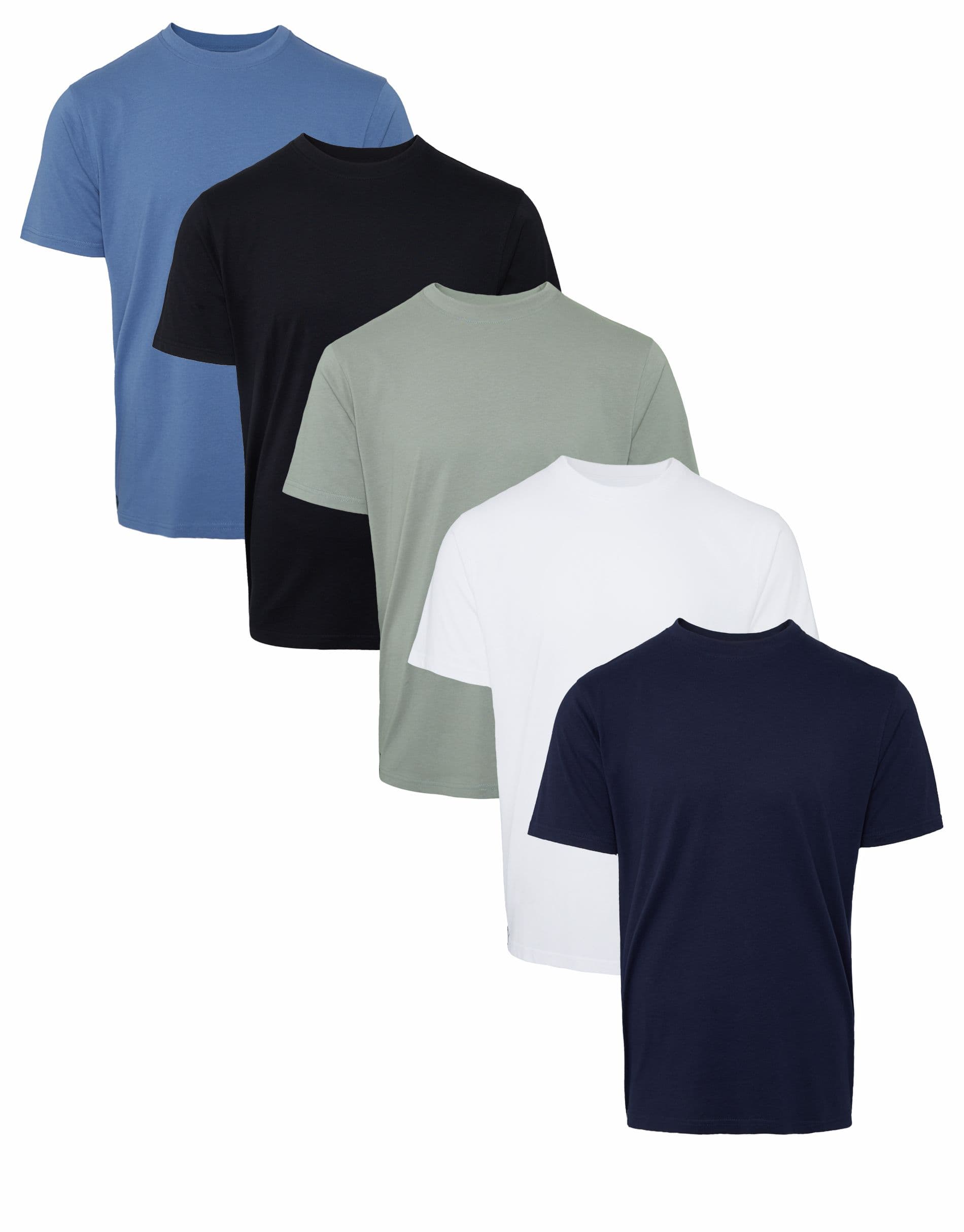 5 Pack Coretta Short Sleeve Cotton T Shirts