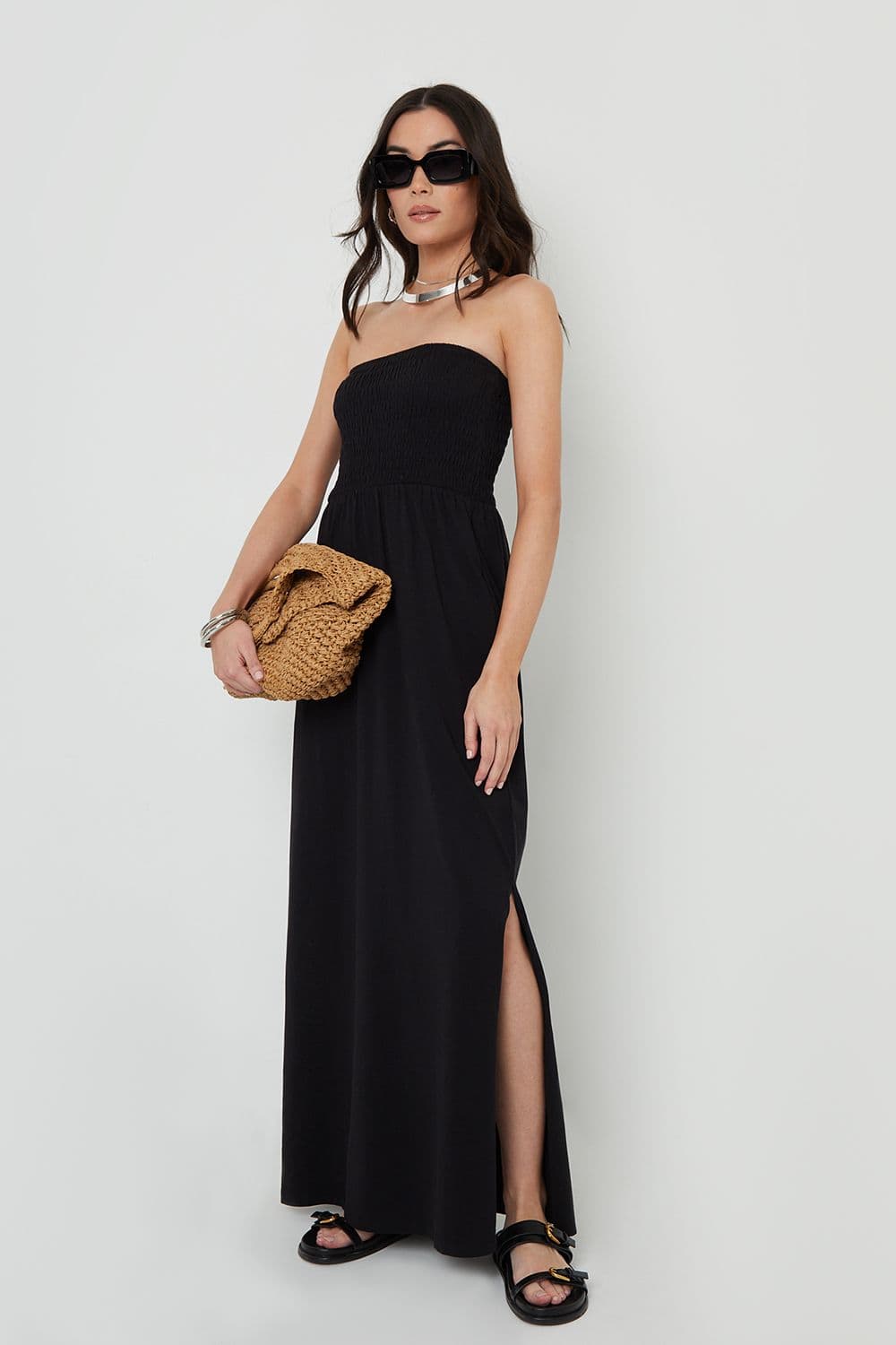 Robyn Bardot Jersey Midi Dress Pockets