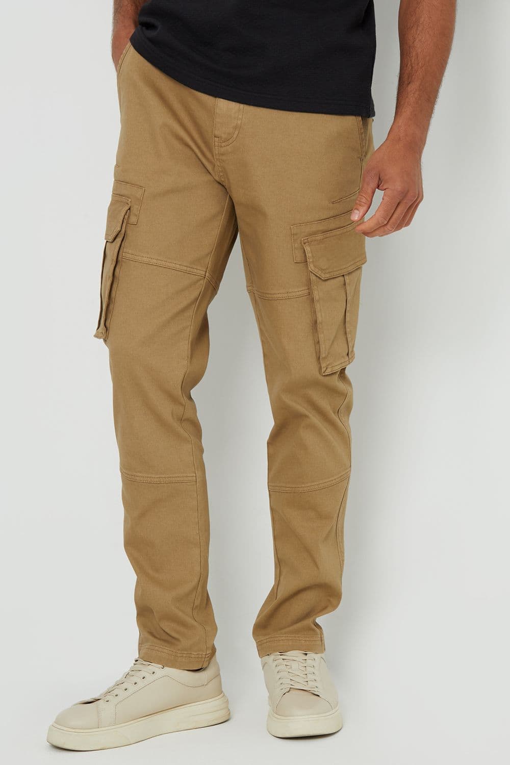 Freeze Cotton Cargo Pocket Trousers Stretch