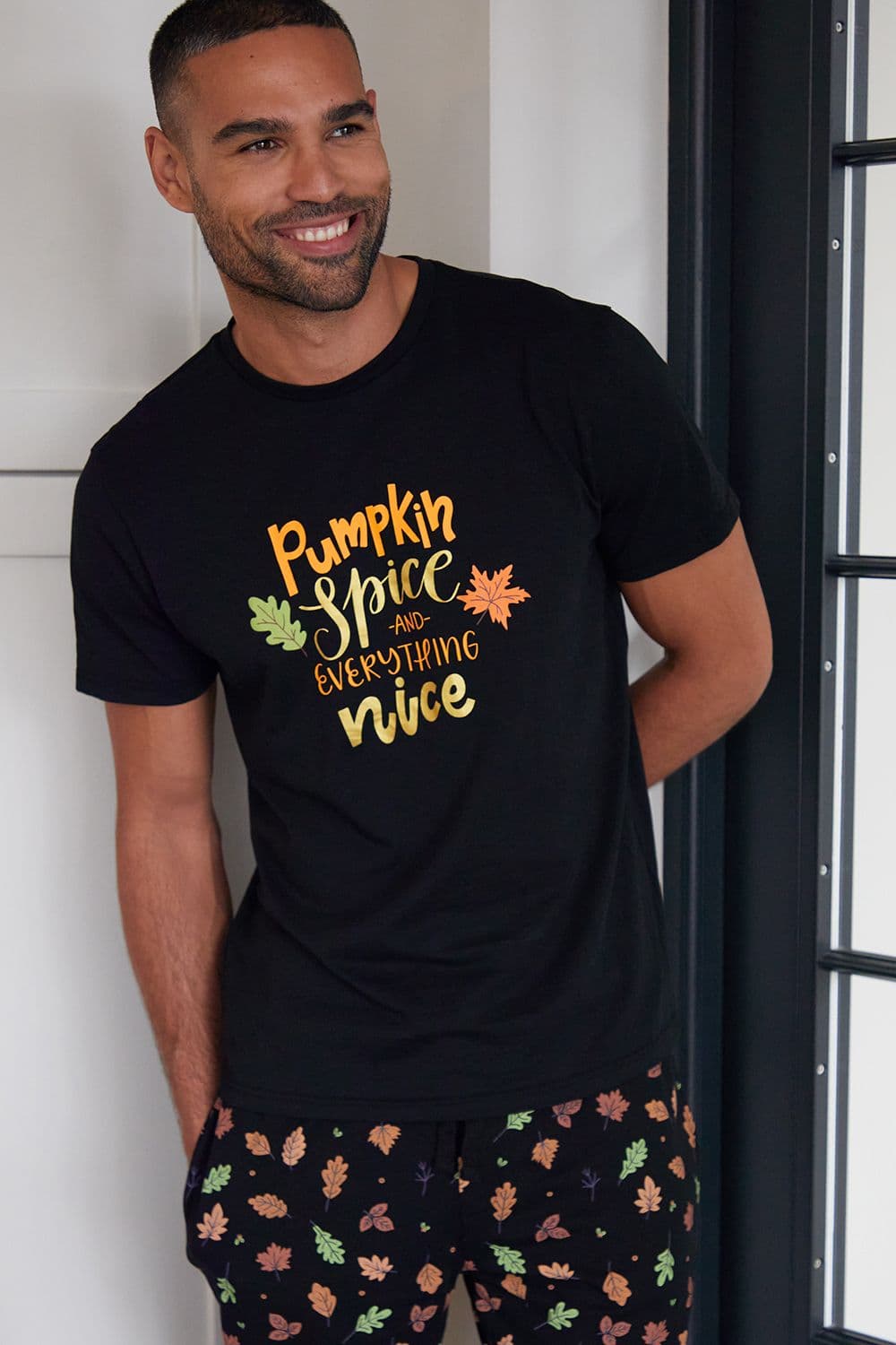 Cotton Short Sleeve Autumn Pyjama Set