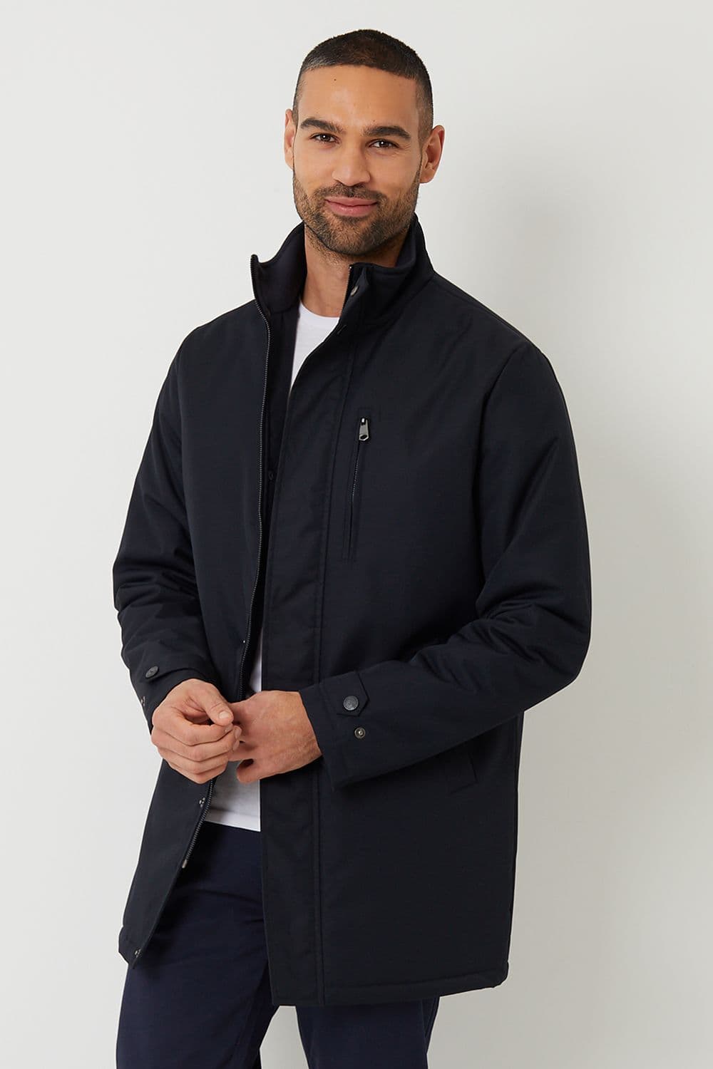 Broxburn Showerproof Funnel Neck Lightweight Mac