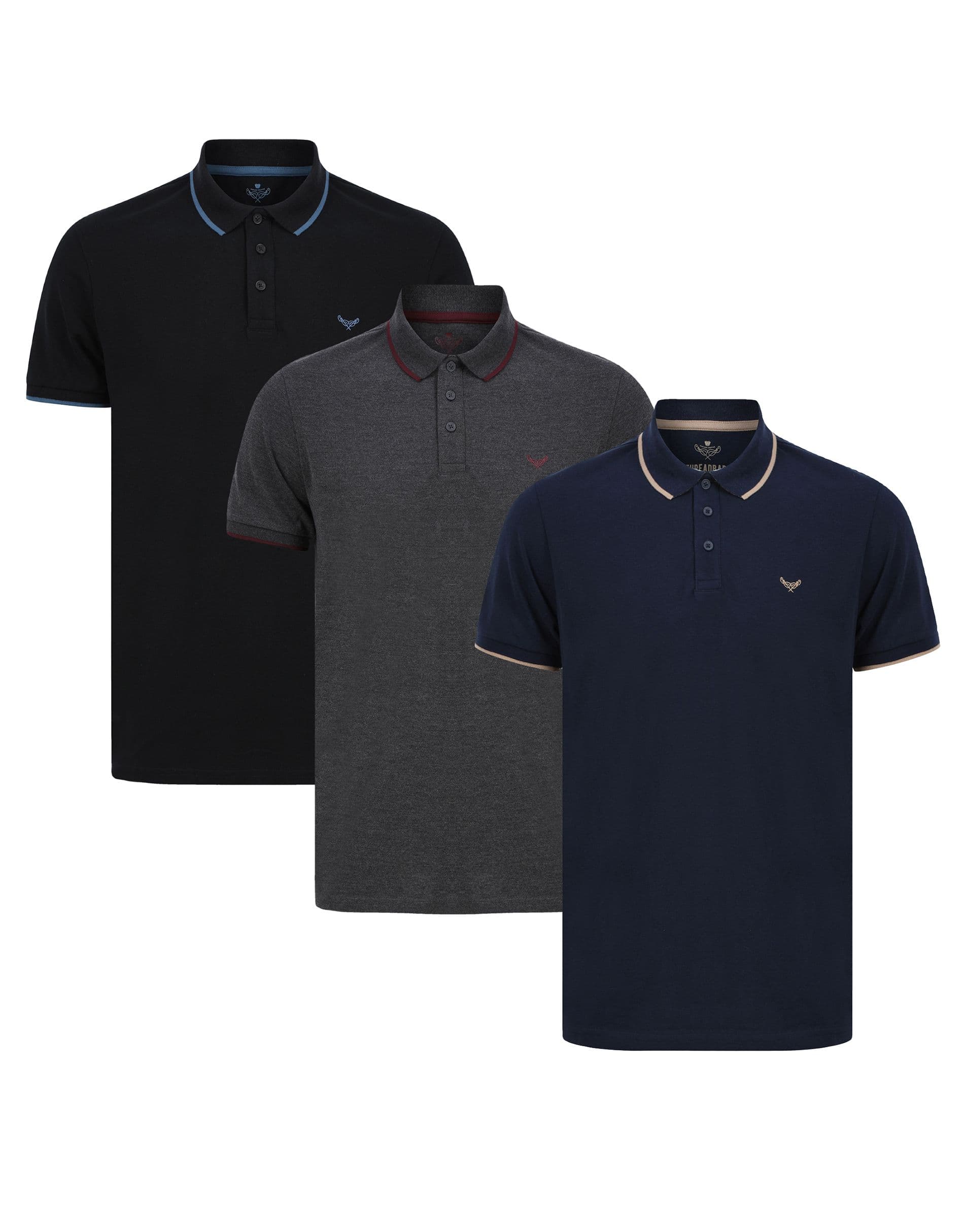 3 Pack Nevada Cotton Polo Shirts