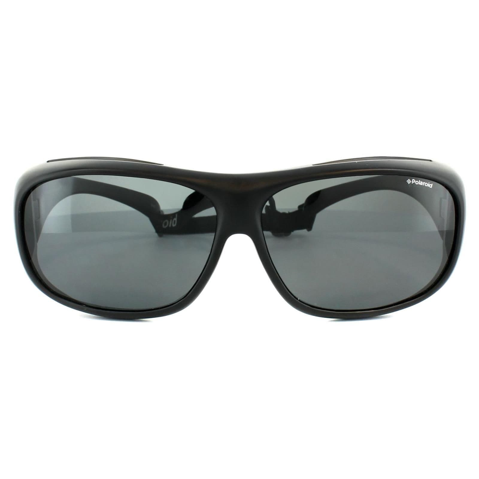 Suncovers Wrap Black Grey Polarized Sunglasses
