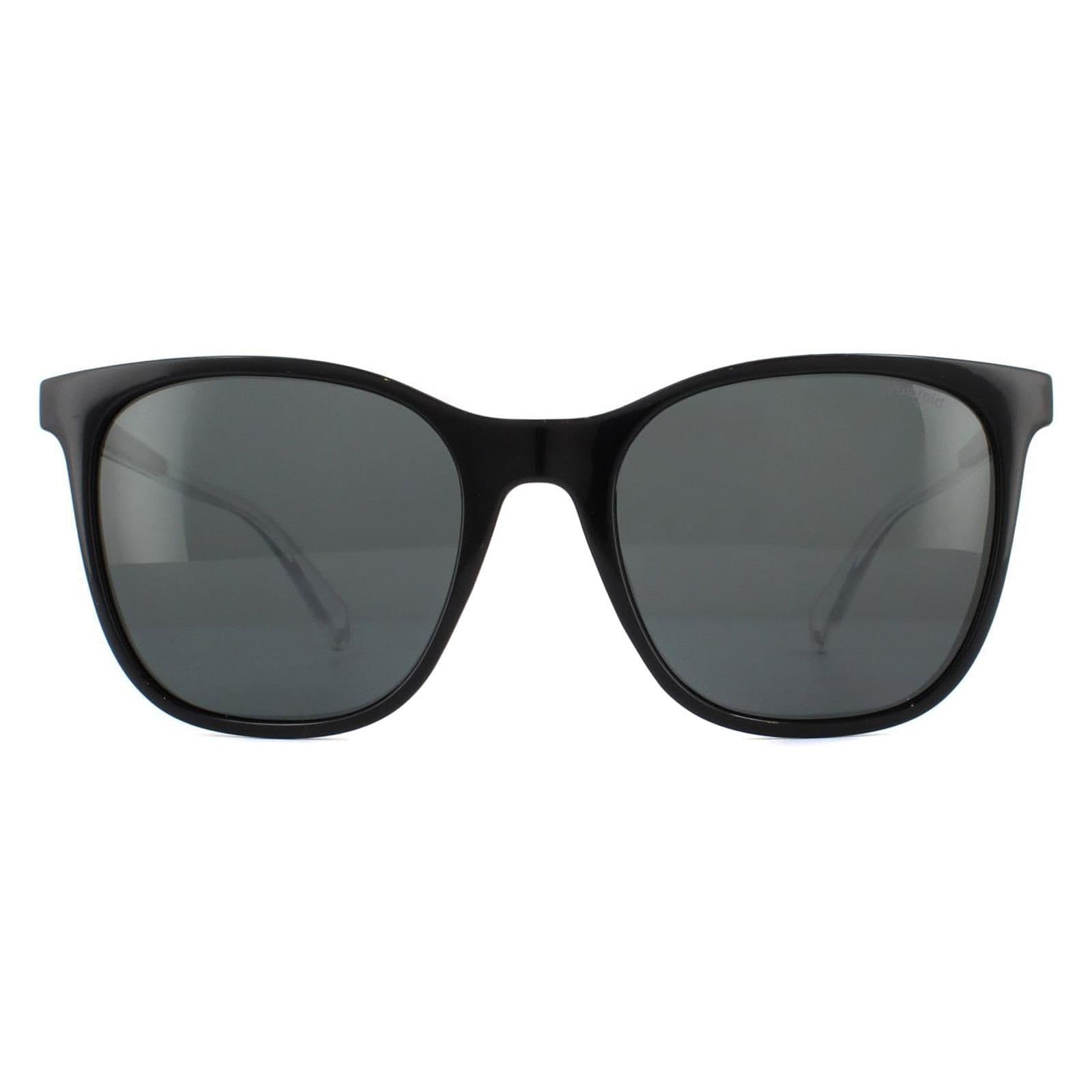 Square Black Grey Polarized Sunglasses